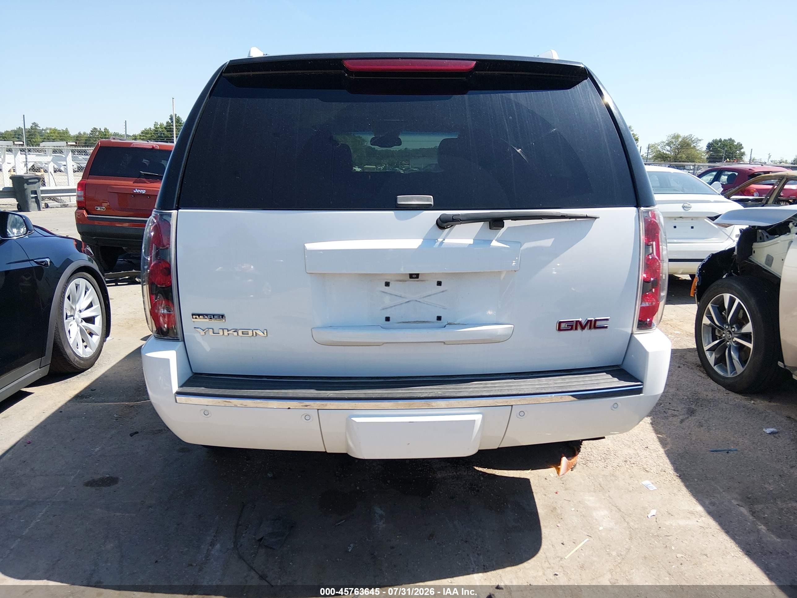 2009 Gmc Yukon Denali Denali White vin: 1GKFK03289R298070