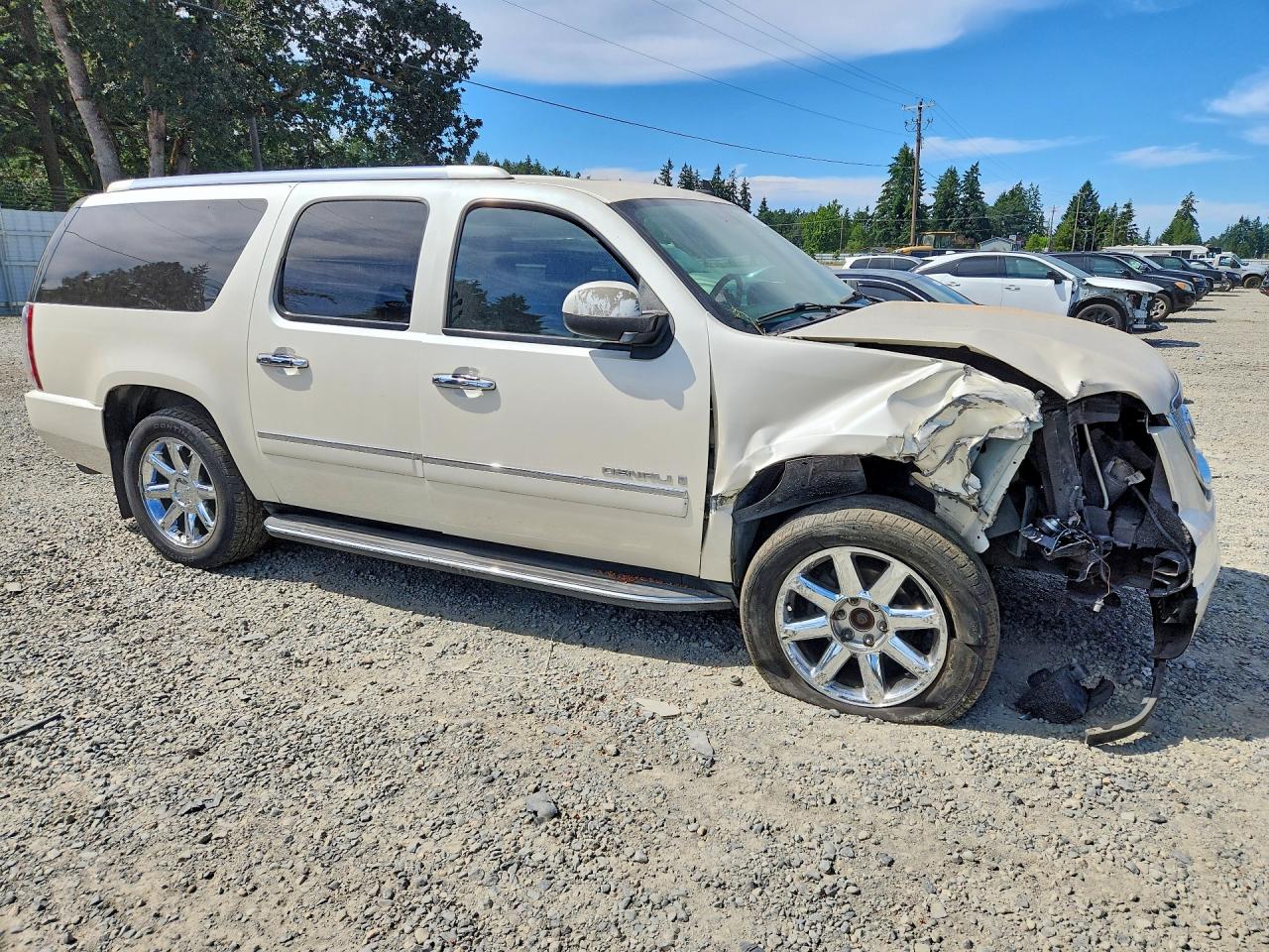 2009 Gmc Yukon Xl Denali White vin: 1GKFK06209R209541