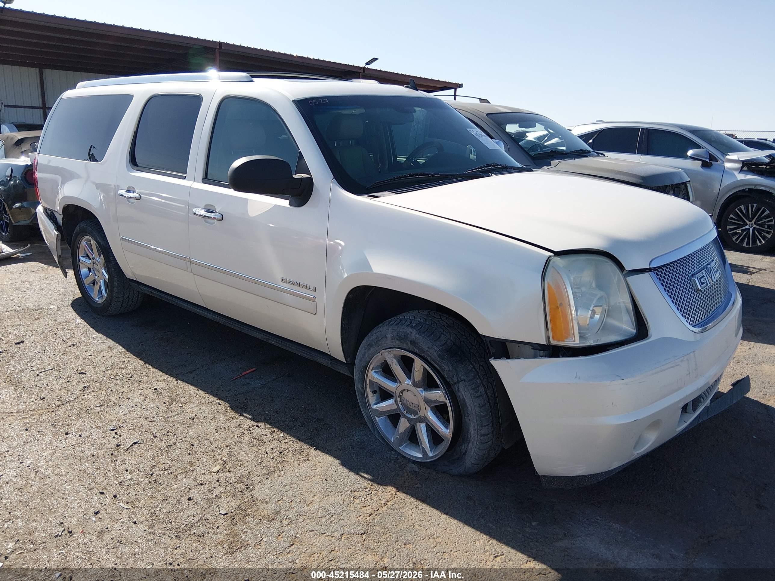 2009 Gmc Yukon Xl 1500 Denali White vin: 1GKFK06249R294075