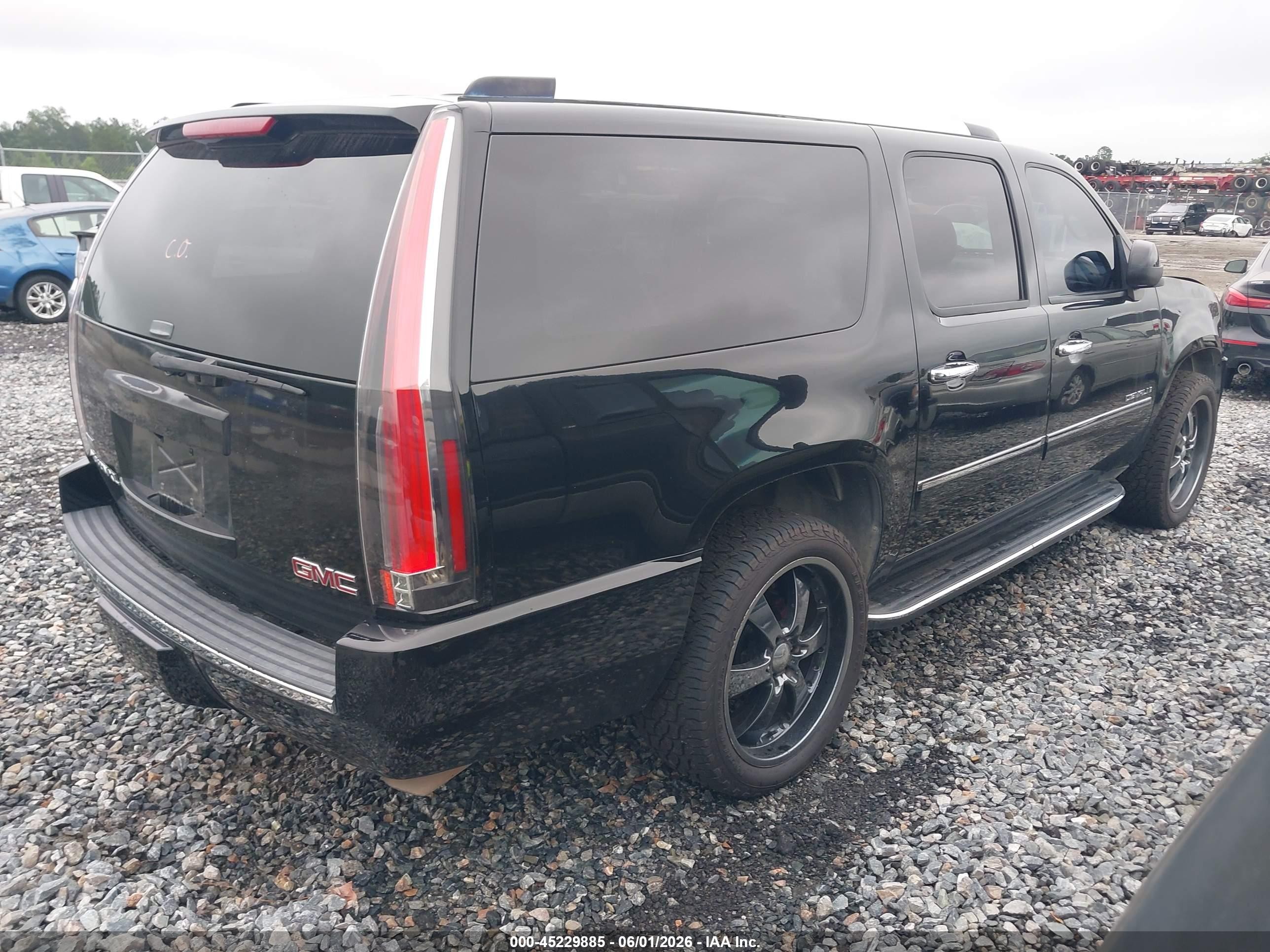 2009 Gmc Yukon Xl 1500 Denali Black vin: 1GKFK06269R240163
