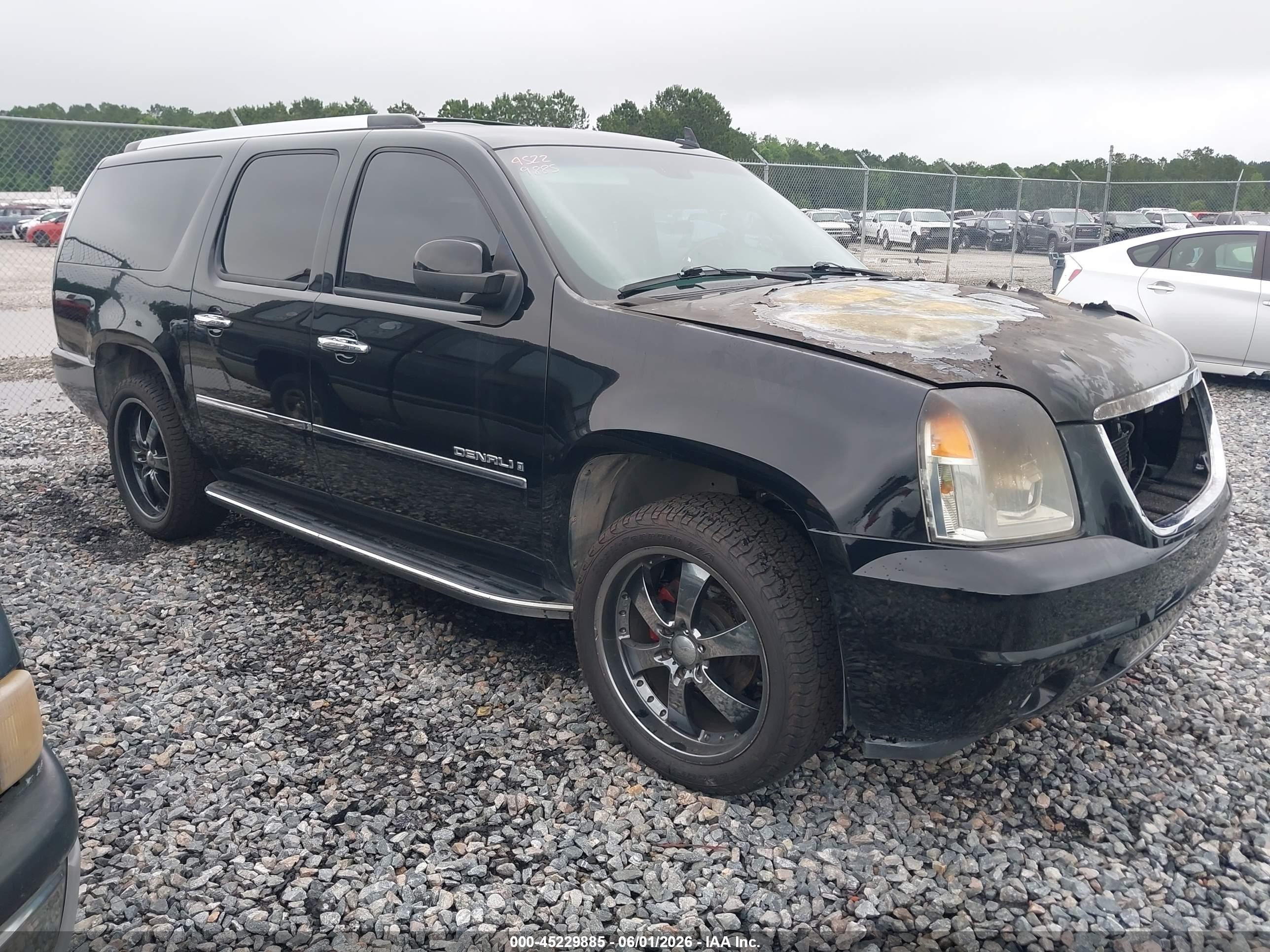 2009 Gmc Yukon Xl 1500 Denali Black vin: 1GKFK06269R240163