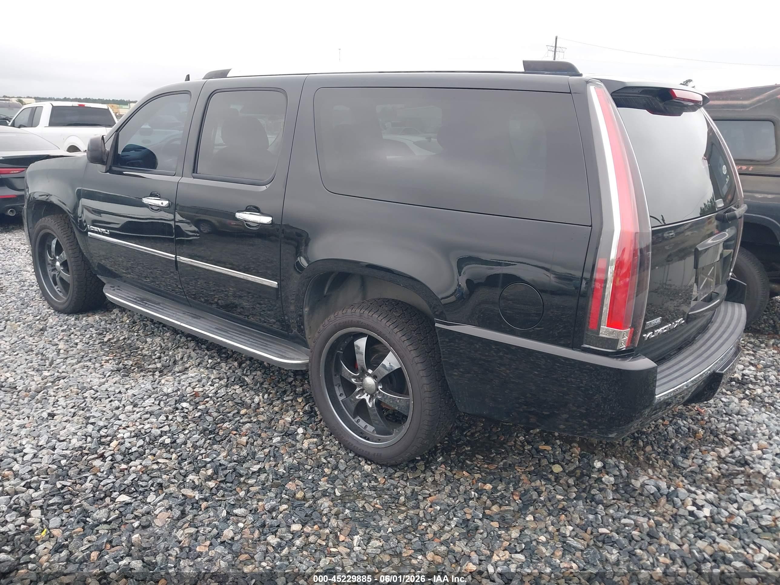 2009 Gmc Yukon Xl 1500 Denali Black vin: 1GKFK06269R240163