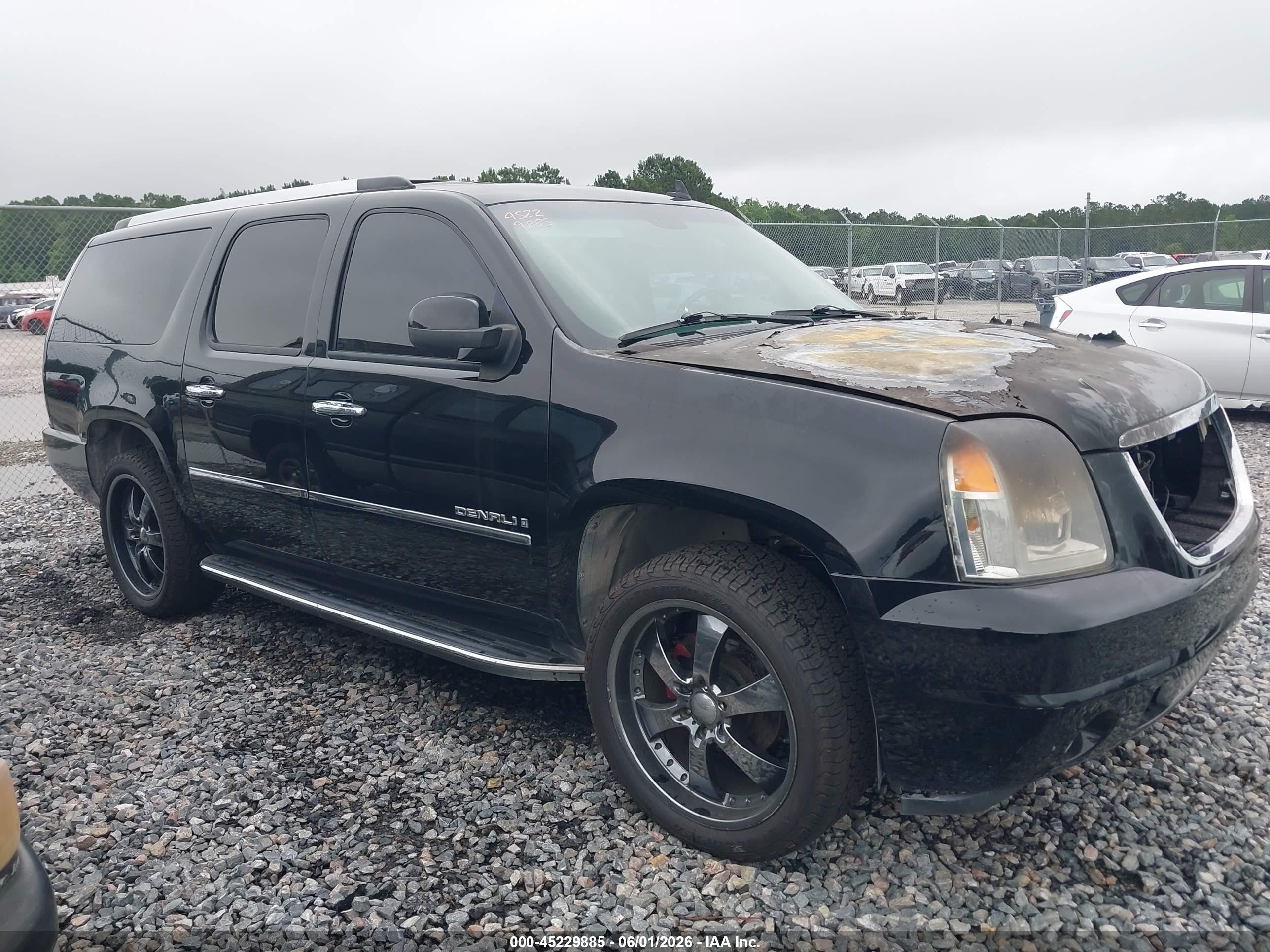 2009 Gmc Yukon Xl 1500 Denali Black vin: 1GKFK06269R240163