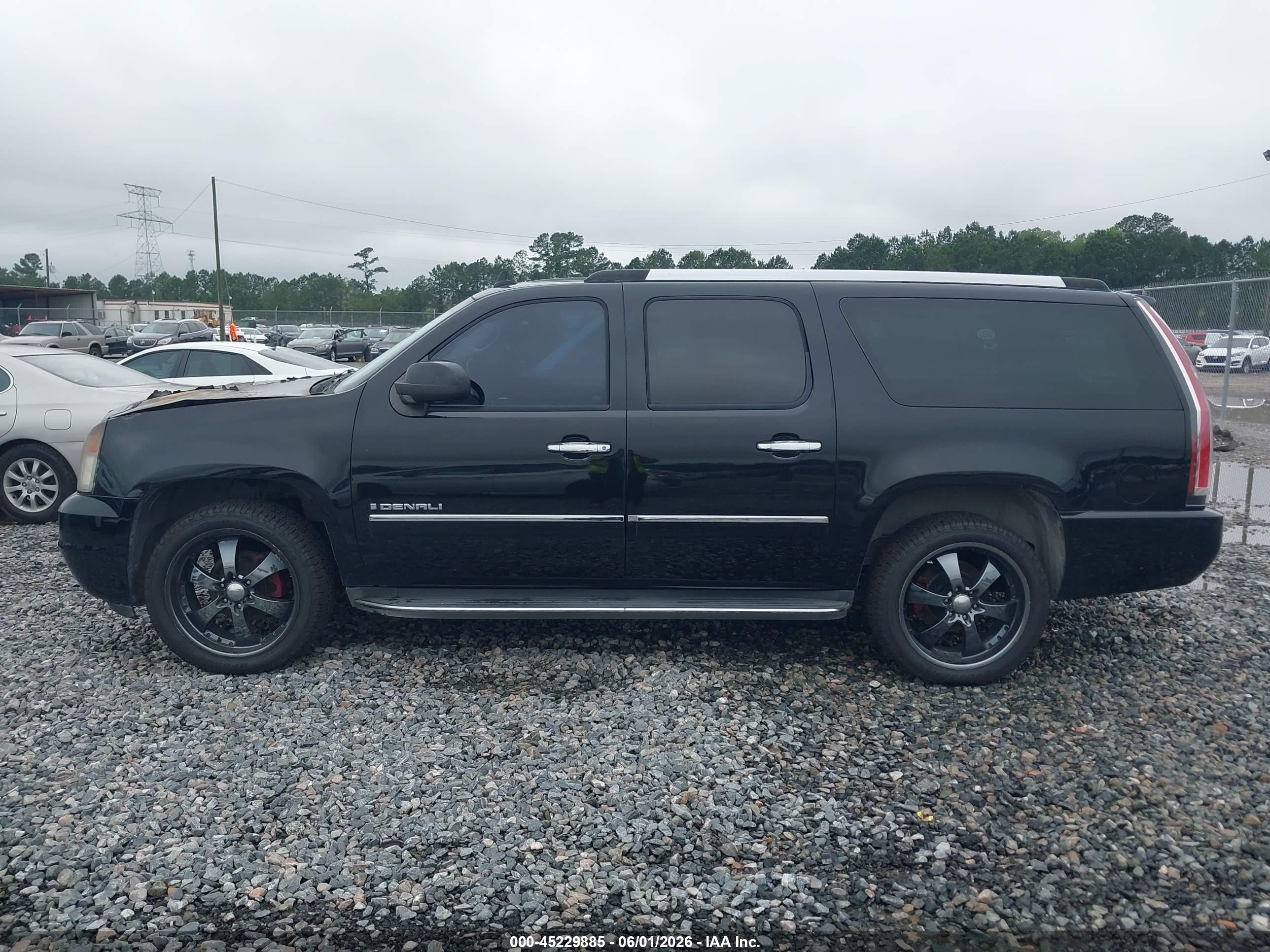 2009 Gmc Yukon Xl 1500 Denali Black vin: 1GKFK06269R240163