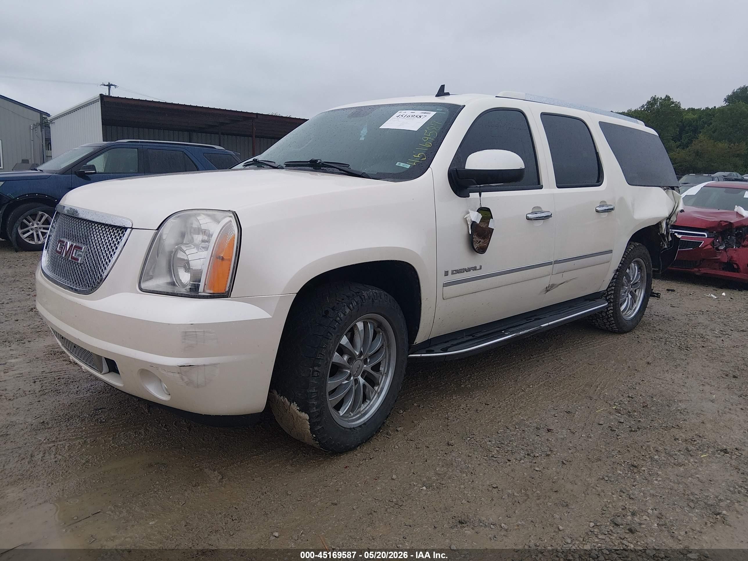 2009 Gmc Yukon Xl 1500 Denali White vin: 1GKFK06279R244089
