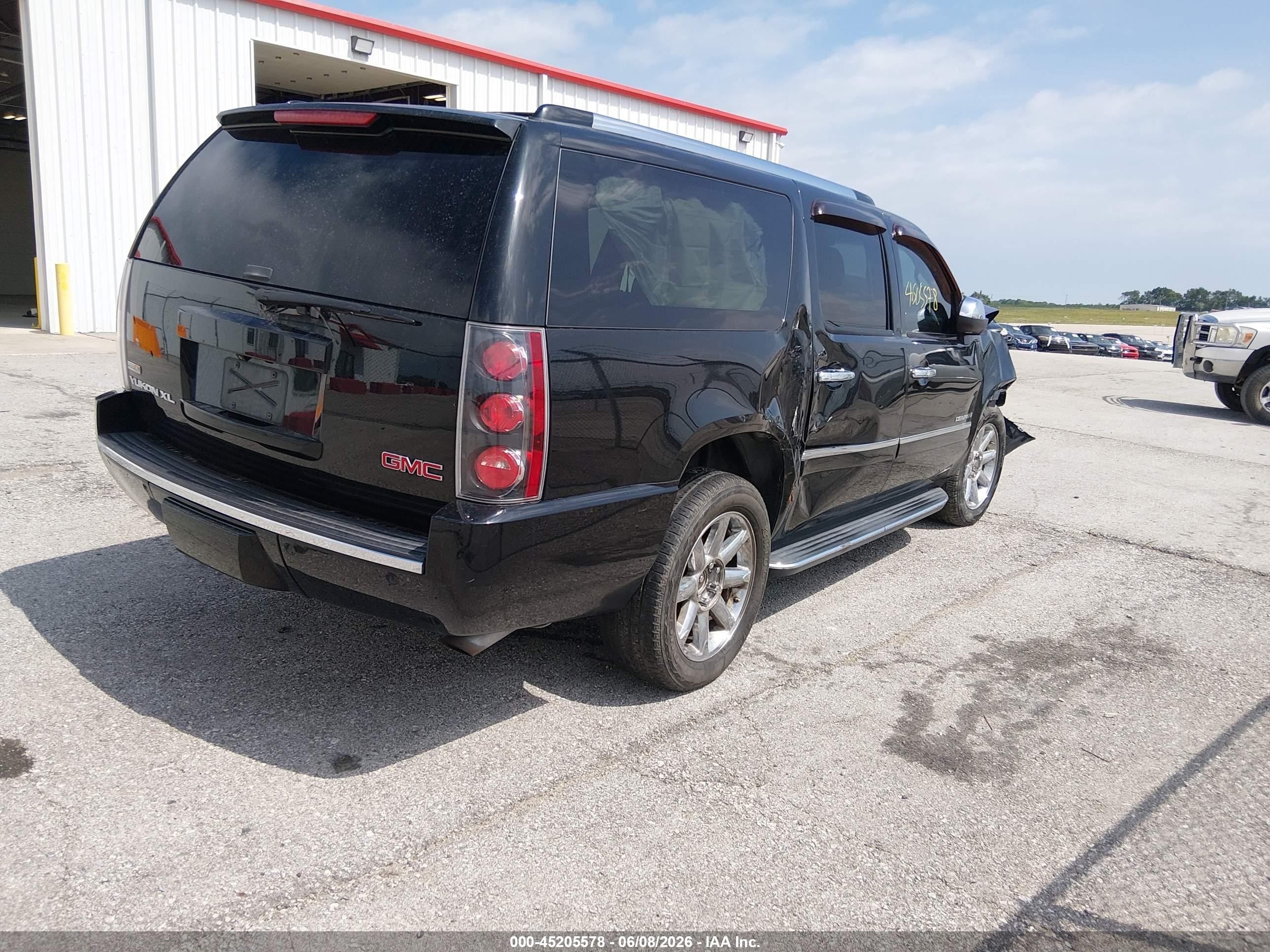 2009 Gmc Yukon Xl 1500 Denali Black vin: 1GKFK062X9R155276