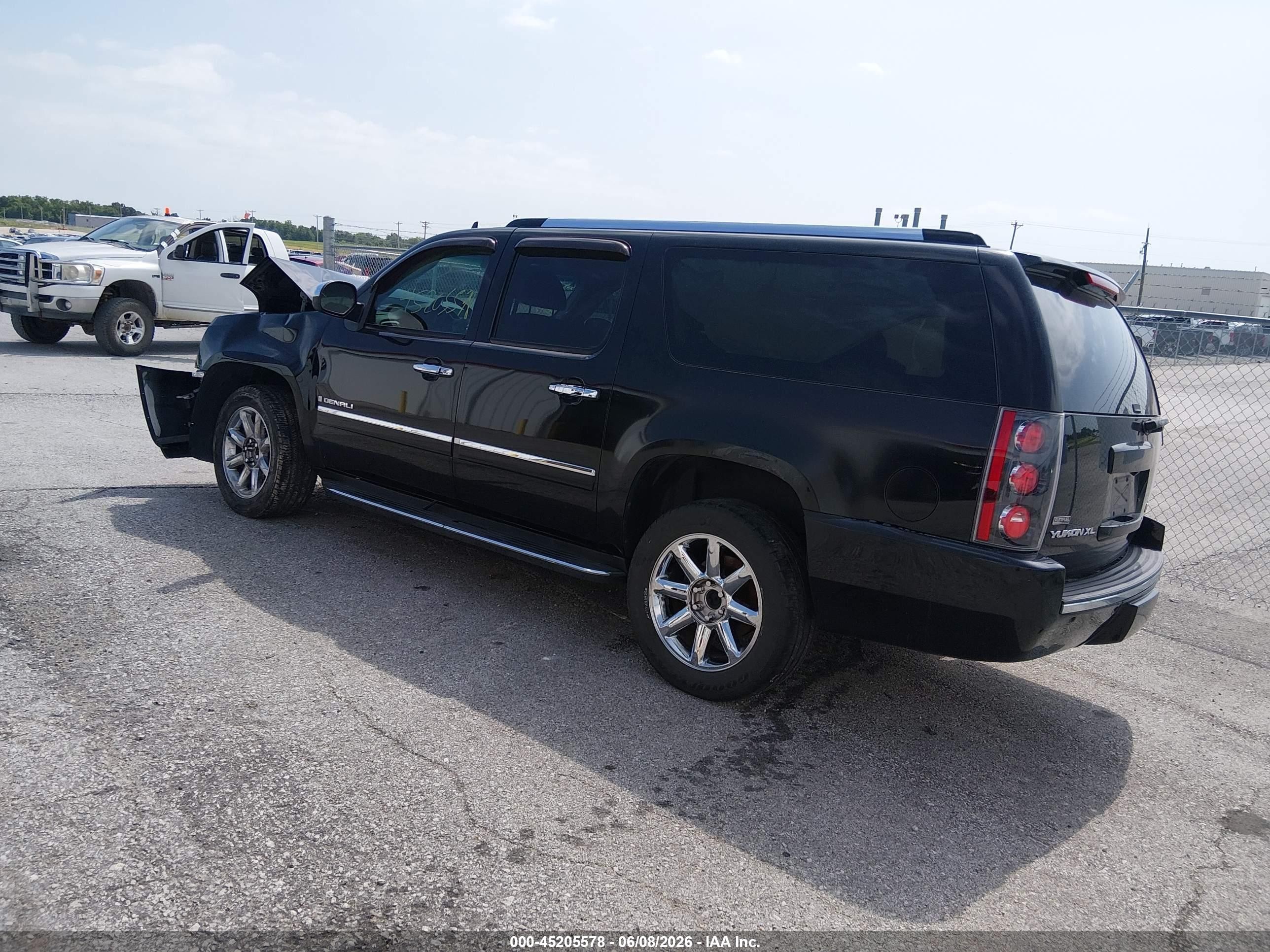 2009 Gmc Yukon Xl 1500 Denali Black vin: 1GKFK062X9R155276