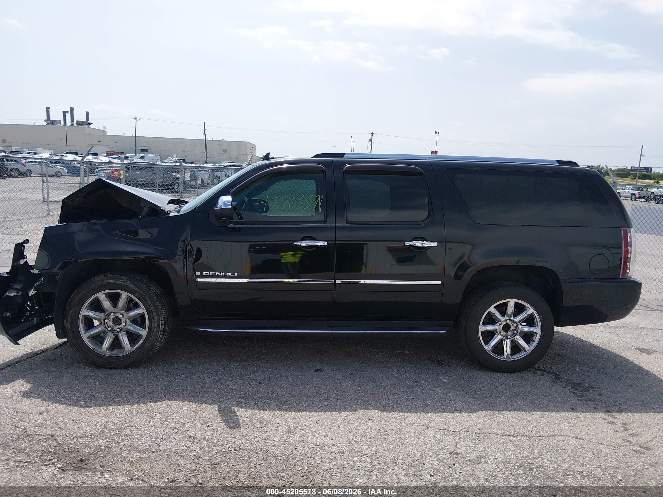 2009 Gmc Yukon Xl 1500 Denali Black vin: 1GKFK062X9R155276