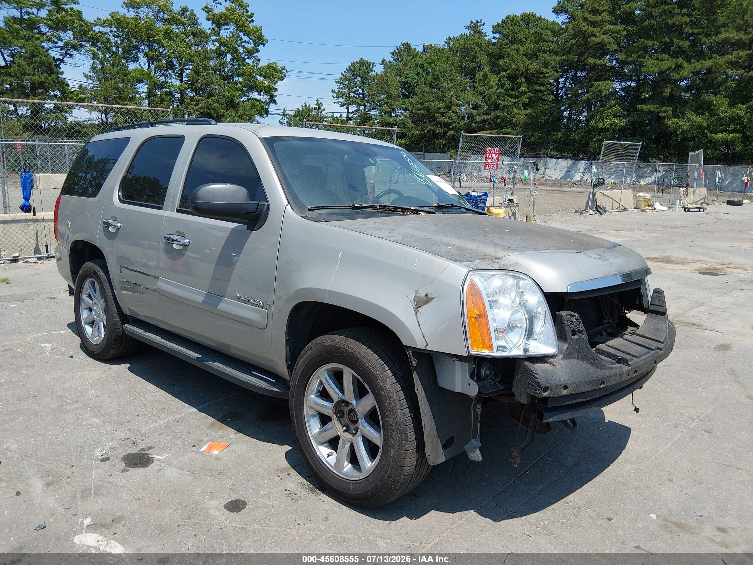 2007 Gmc Yukon Sle Gray vin: 1GKFK13007J341333