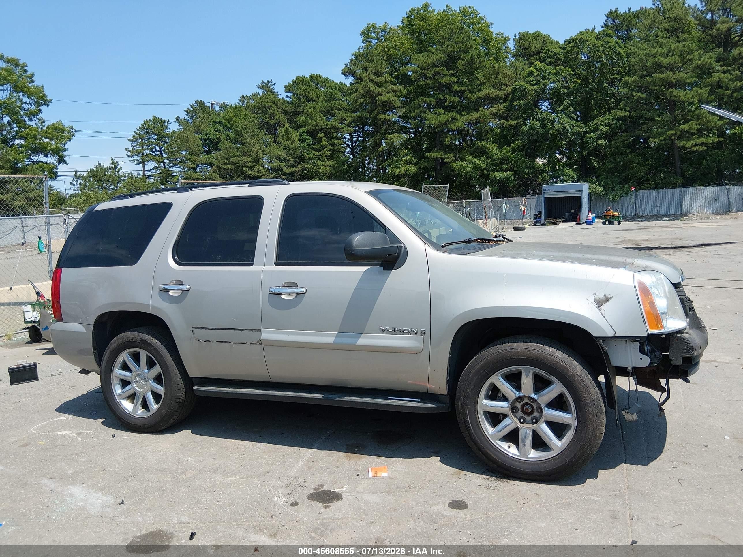2007 Gmc Yukon Sle Gray vin: 1GKFK13007J341333