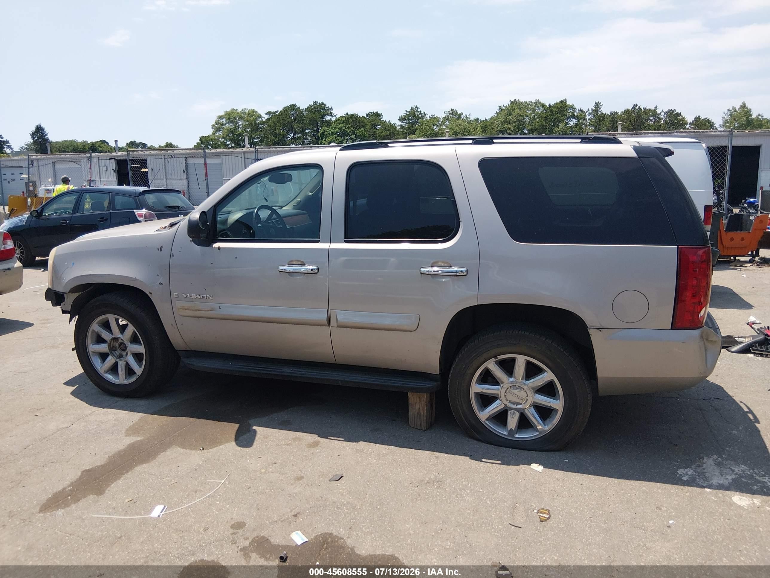 2007 Gmc Yukon Sle Gray vin: 1GKFK13007J341333