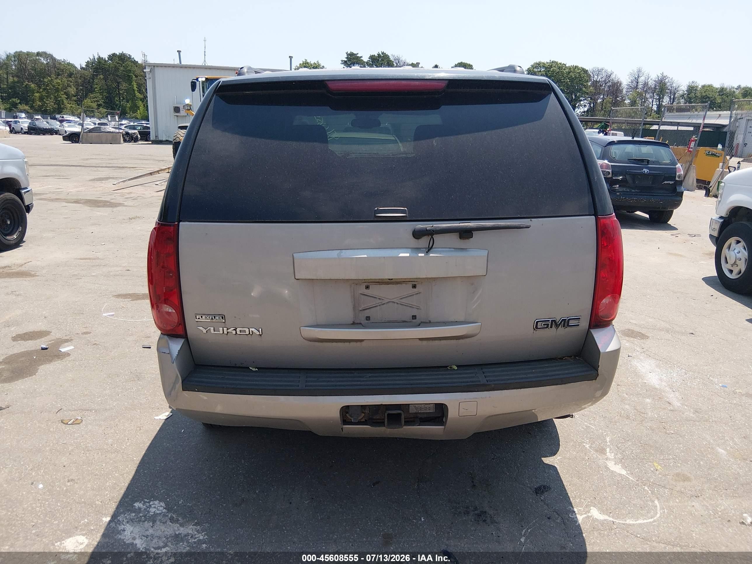2007 Gmc Yukon Sle Gray vin: 1GKFK13007J341333