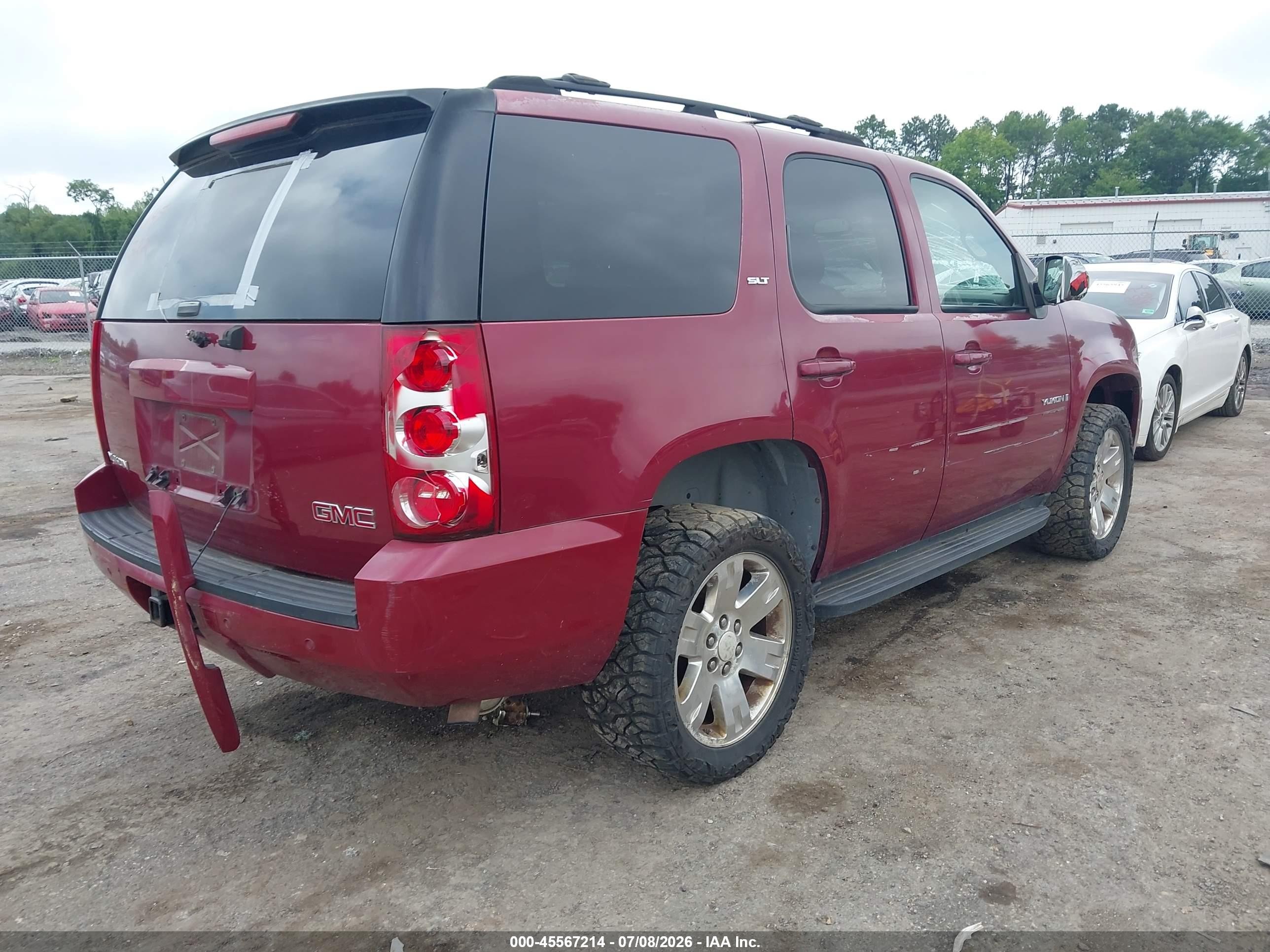 2007 Gmc Yukon Slt Red vin: 1GKFK13017J145322