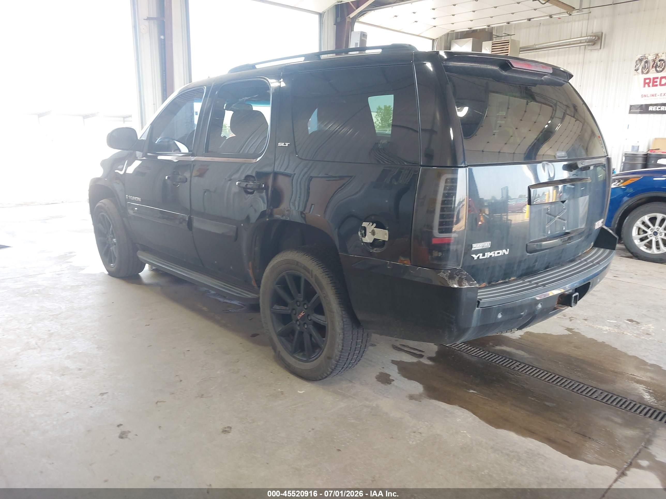 2008 Gmc Yukon Slt Black vin: 1GKFK13018J227083