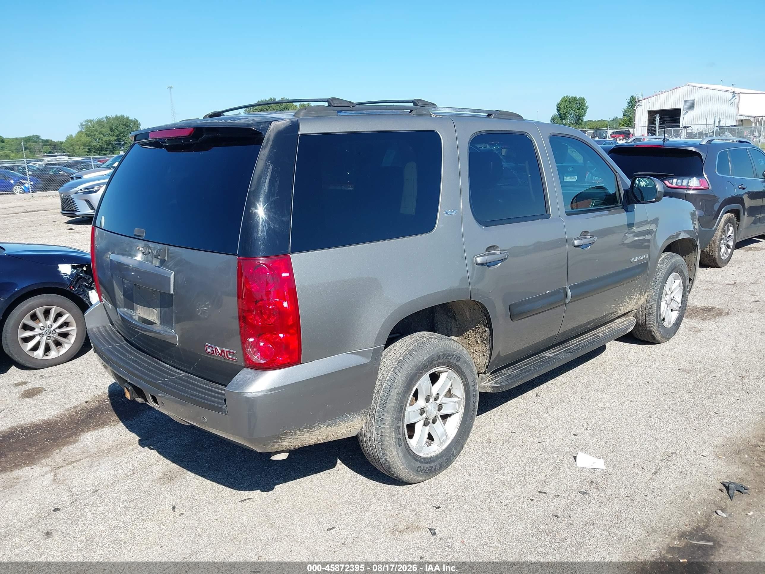 2007 Gmc Yukon Slt Gray vin: 1GKFK13027J132417