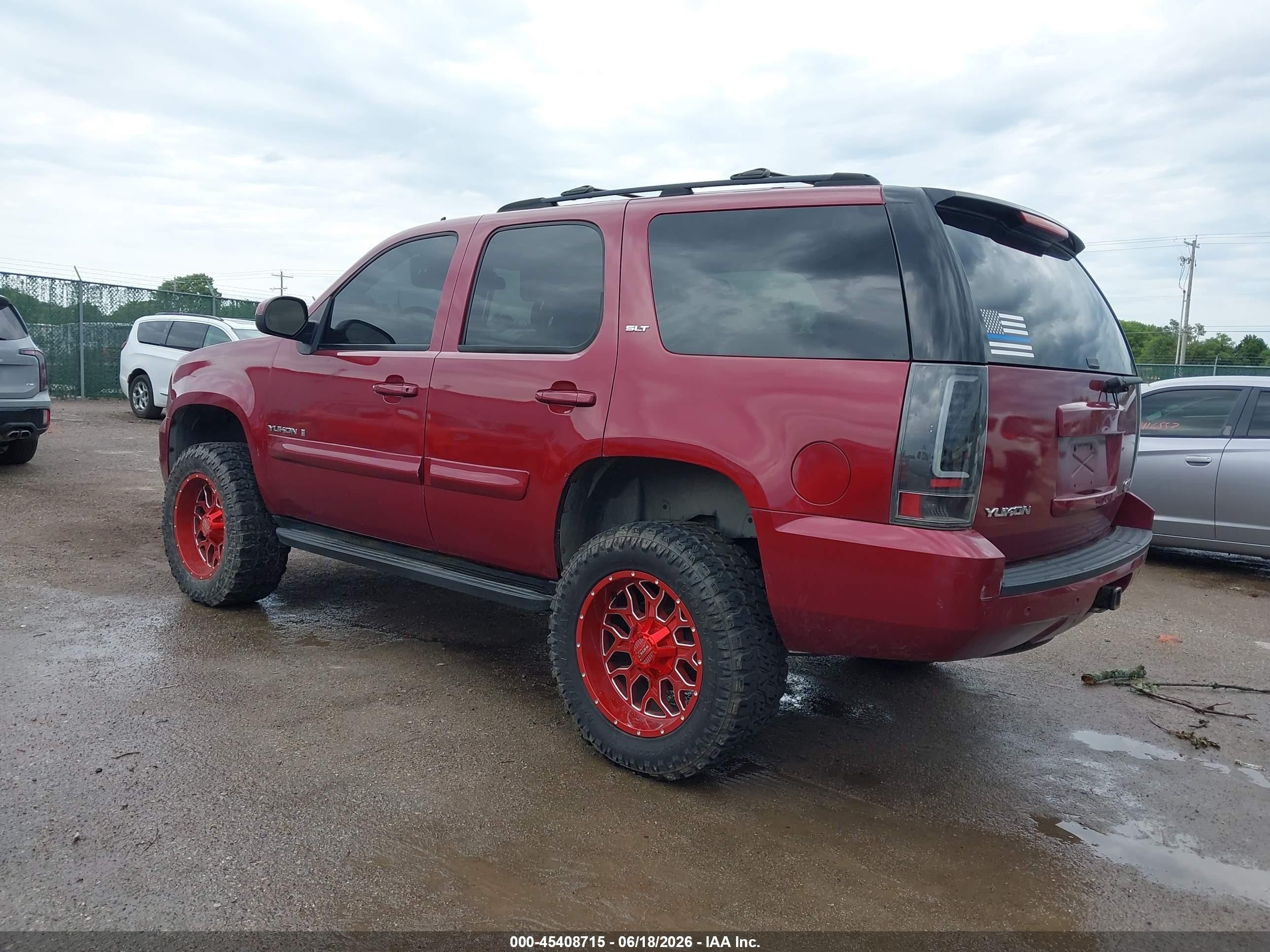 2007 Gmc Yukon Slt Maroon vin: 1GKFK13027J143059
