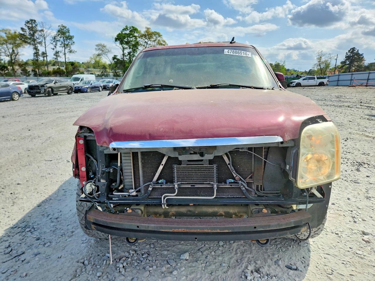 2007 Gmc Yukon Burgundy vin: 1GKFK13037J244434