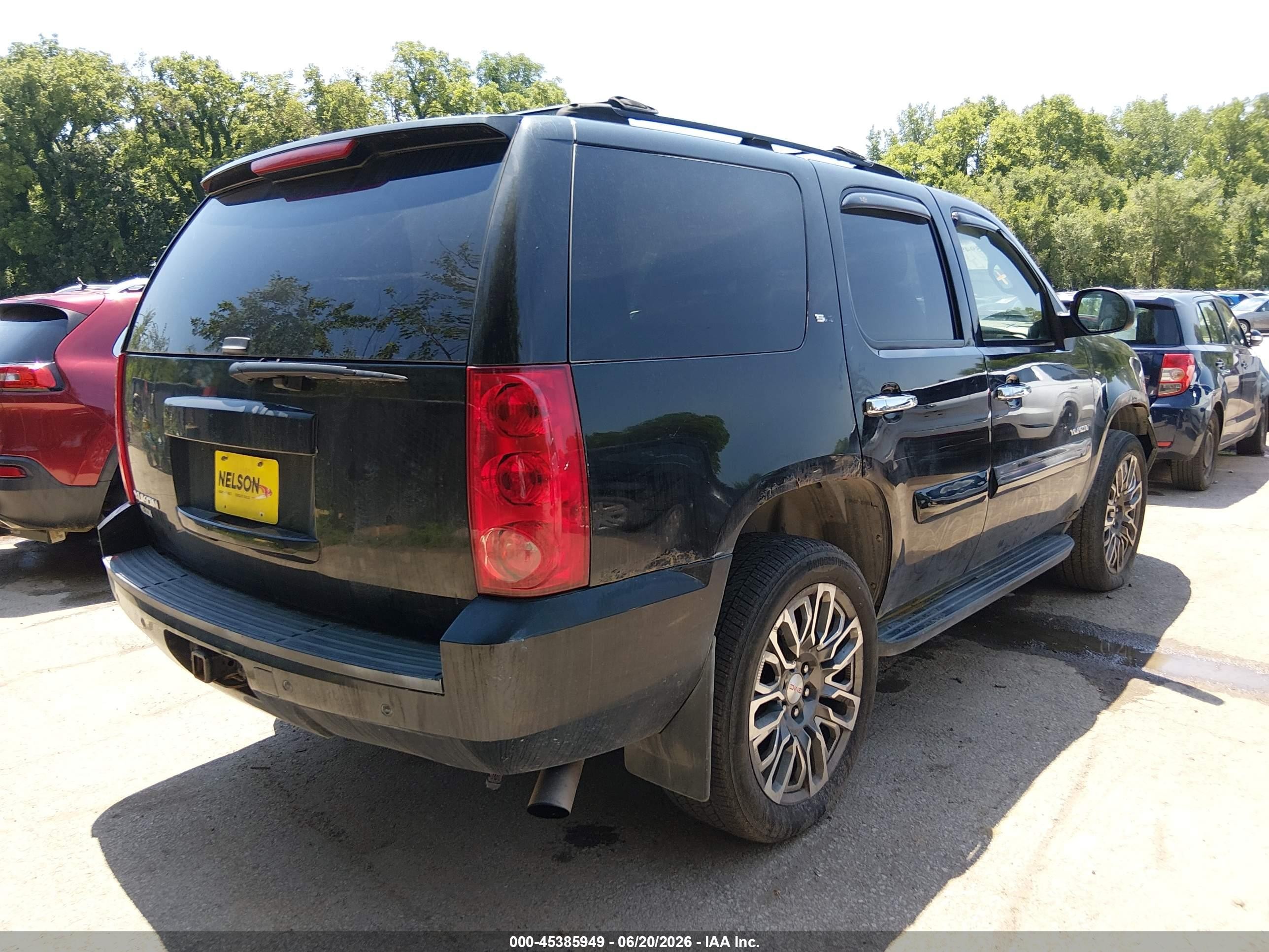 2007 Gmc Yukon Slt Black vin: 1GKFK13037R309302