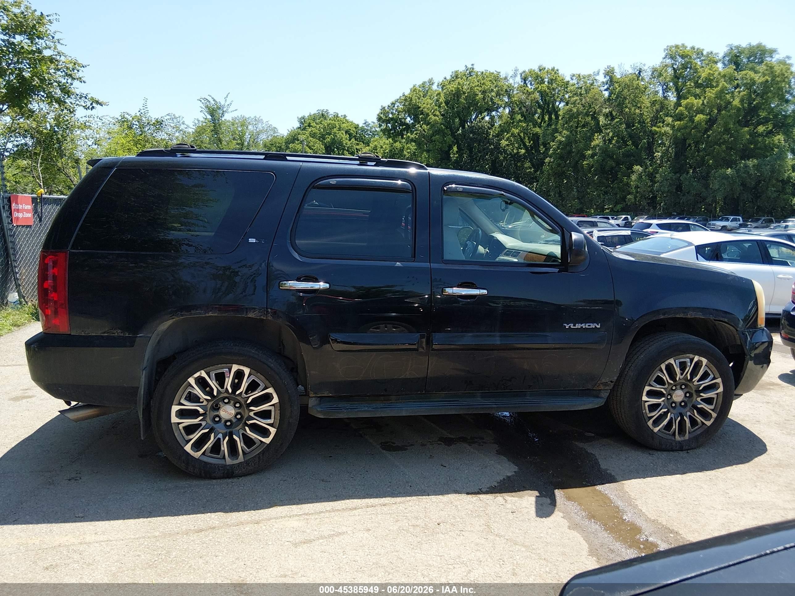 2007 Gmc Yukon Slt Black vin: 1GKFK13037R309302