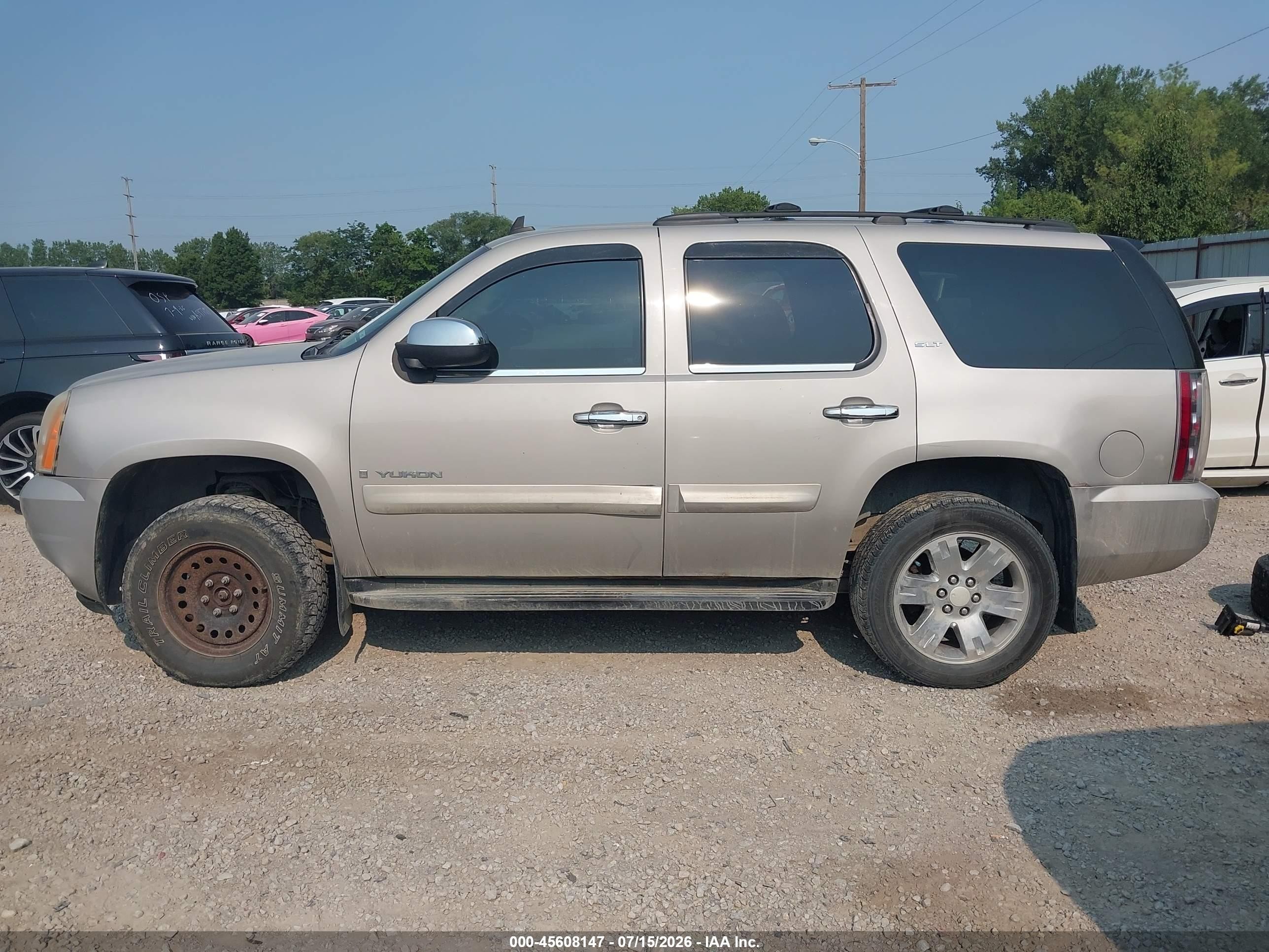 2008 Gmc Yukon Slt Beige vin: 1GKFK13068J125522