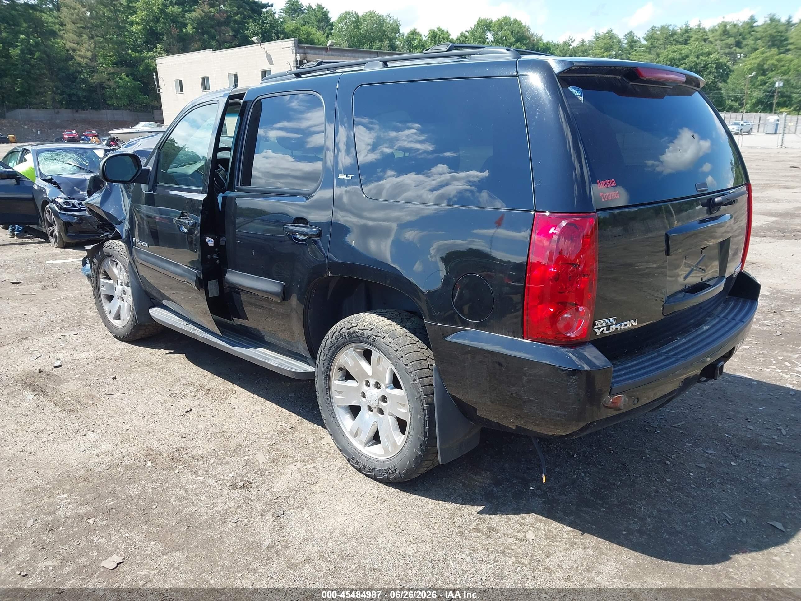 2008 Gmc Yukon Slt Black vin: 1GKFK13068J193528