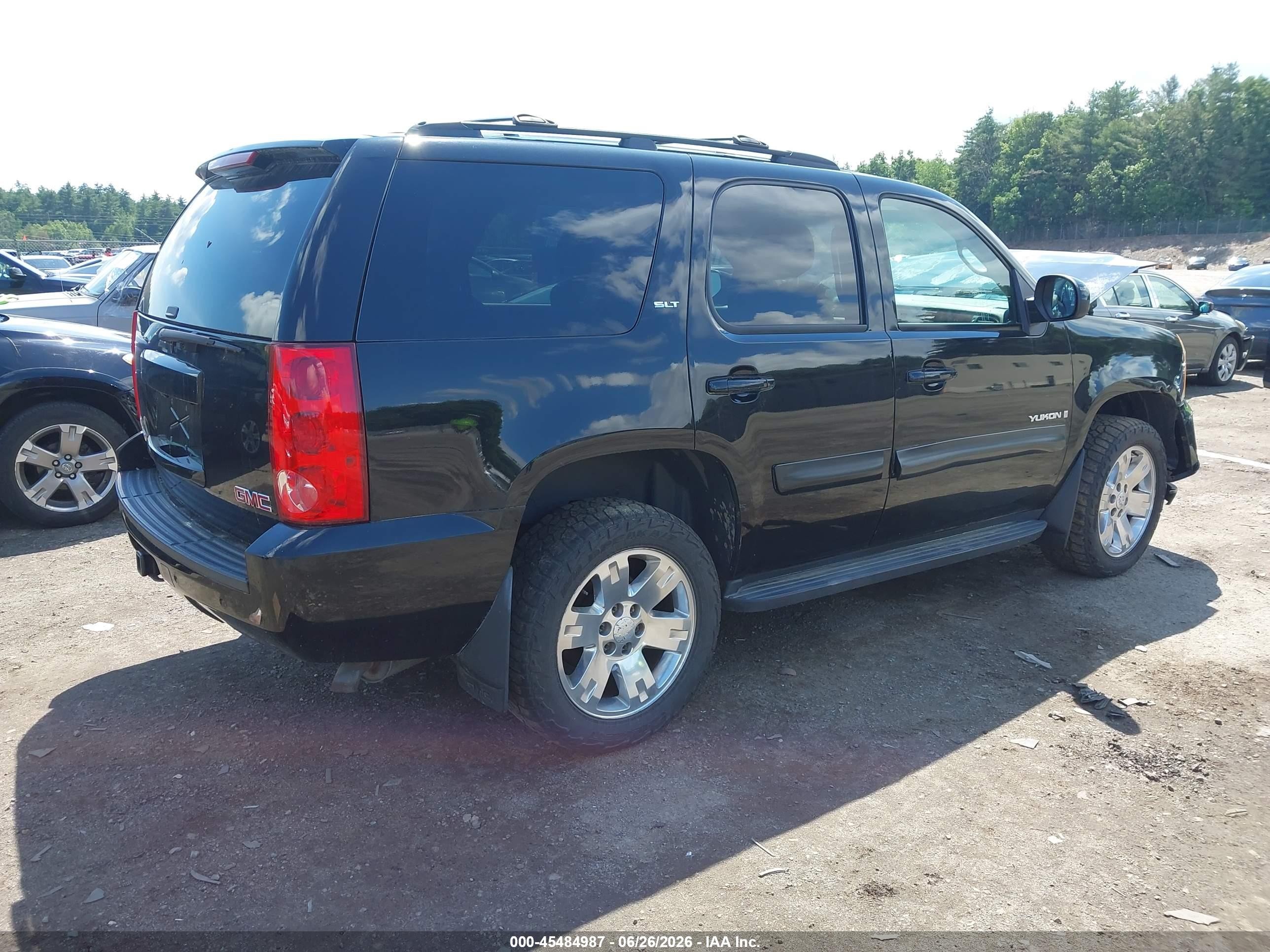 2008 Gmc Yukon Slt Black vin: 1GKFK13068J193528