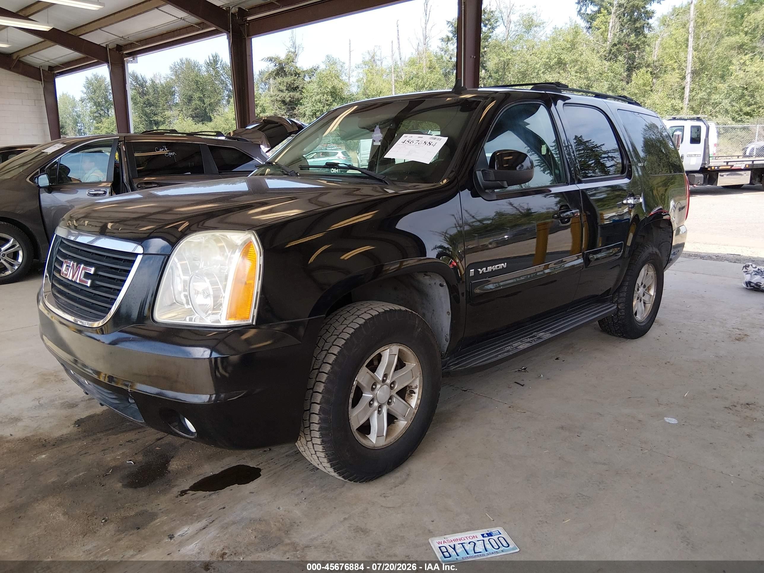 2007 Gmc Yukon Slt Черный vin: 1GKFK13077R190380