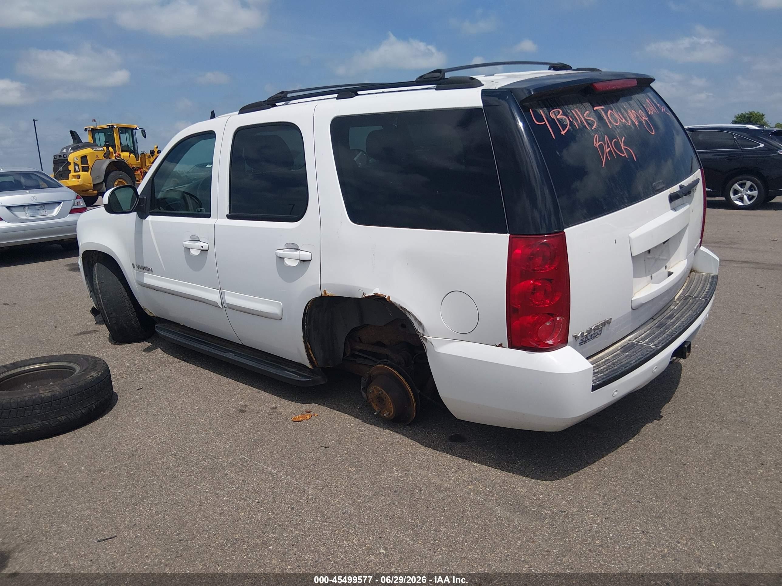 2007 Gmc Yukon Slt White vin: 1GKFK13077R197751