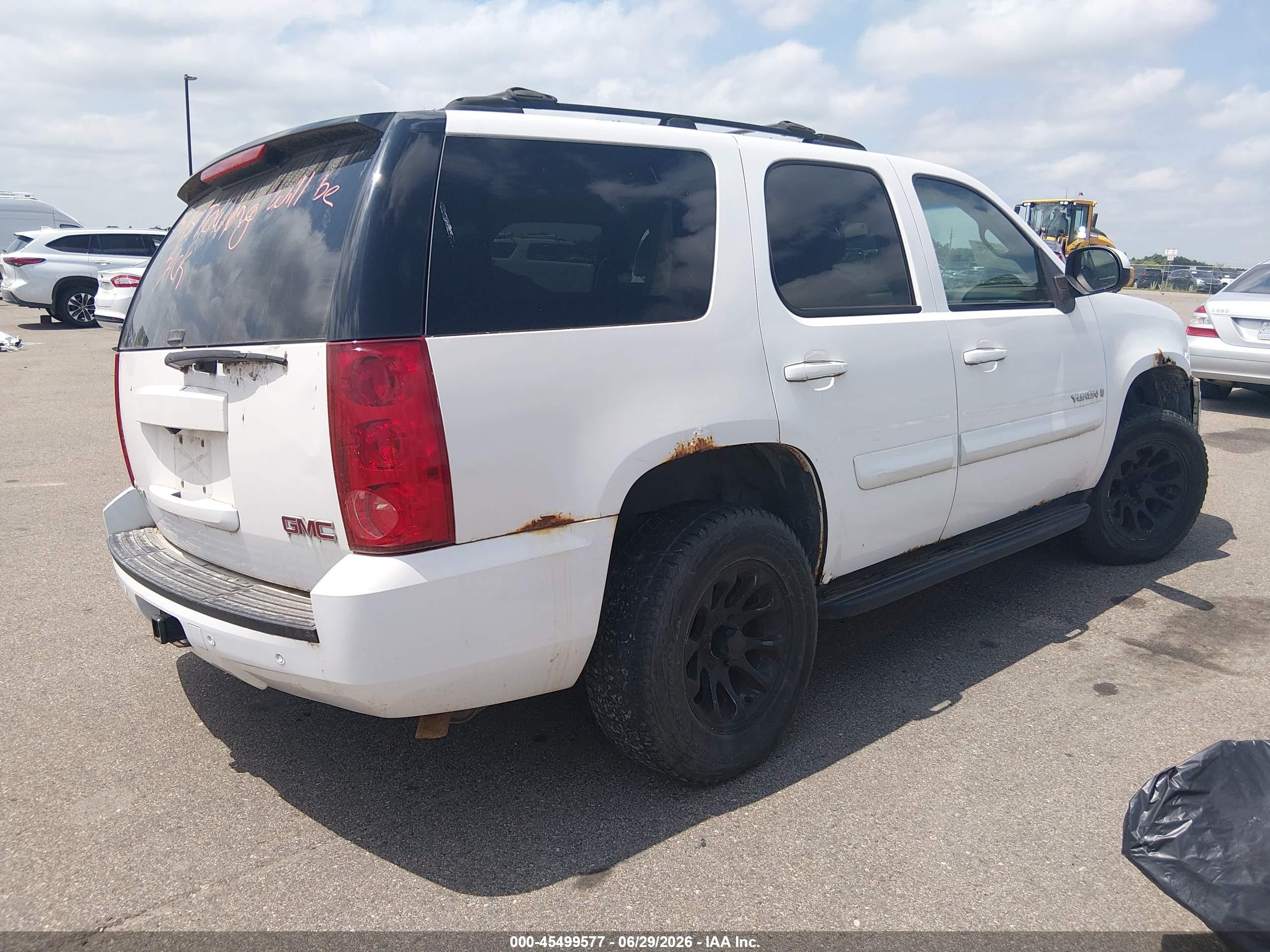 2007 Gmc Yukon Slt White vin: 1GKFK13077R197751