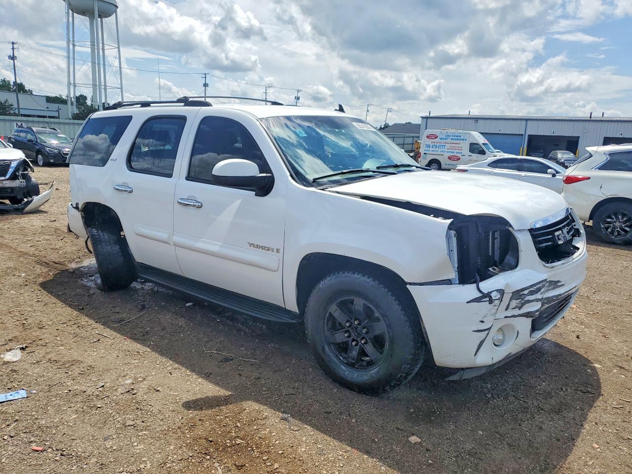 2007 Gmc Yukon White vin: 1GKFK13077R300828