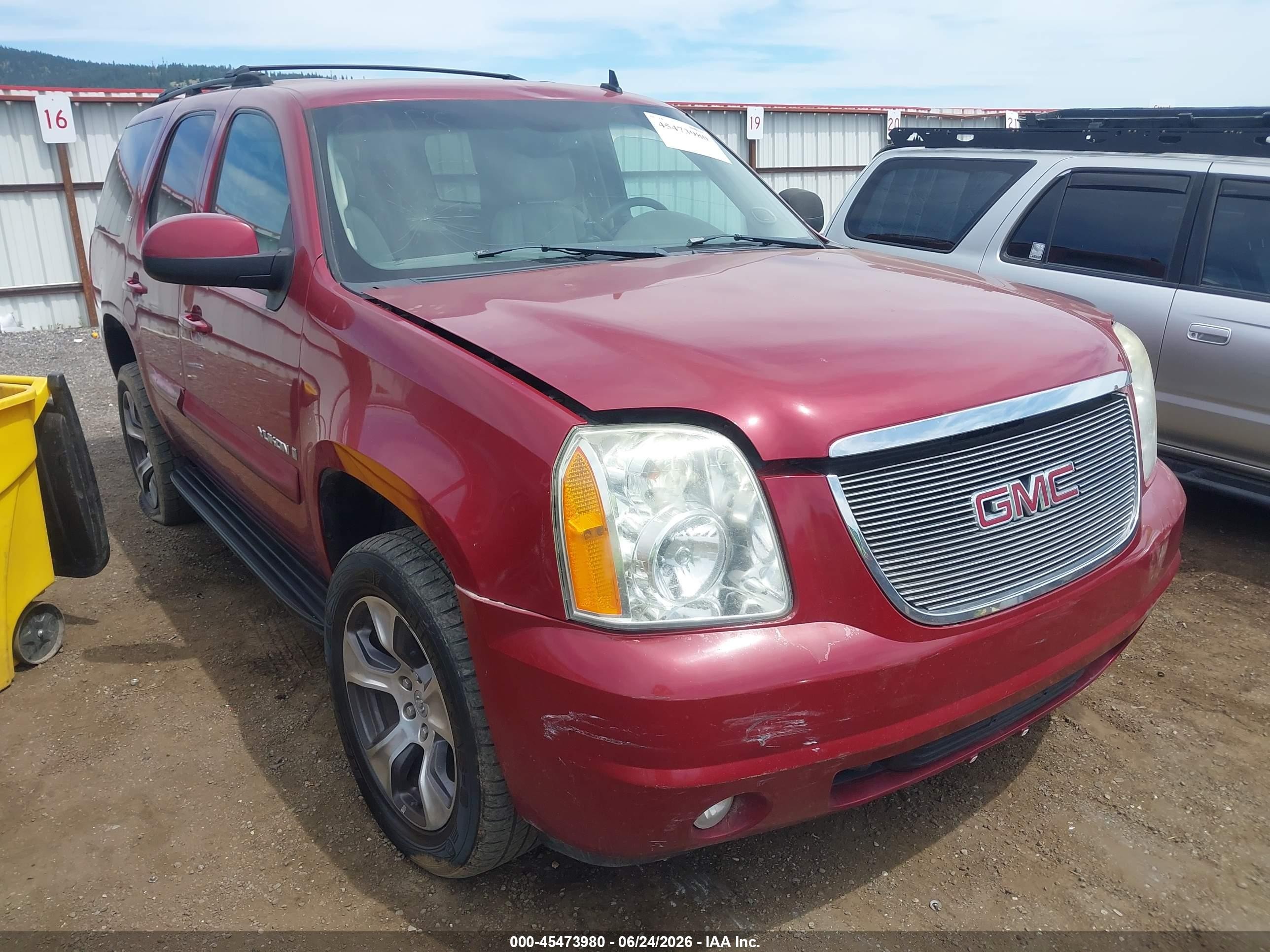 2007 Gmc Yukon Slt Red vin: 1GKFK13087R221216