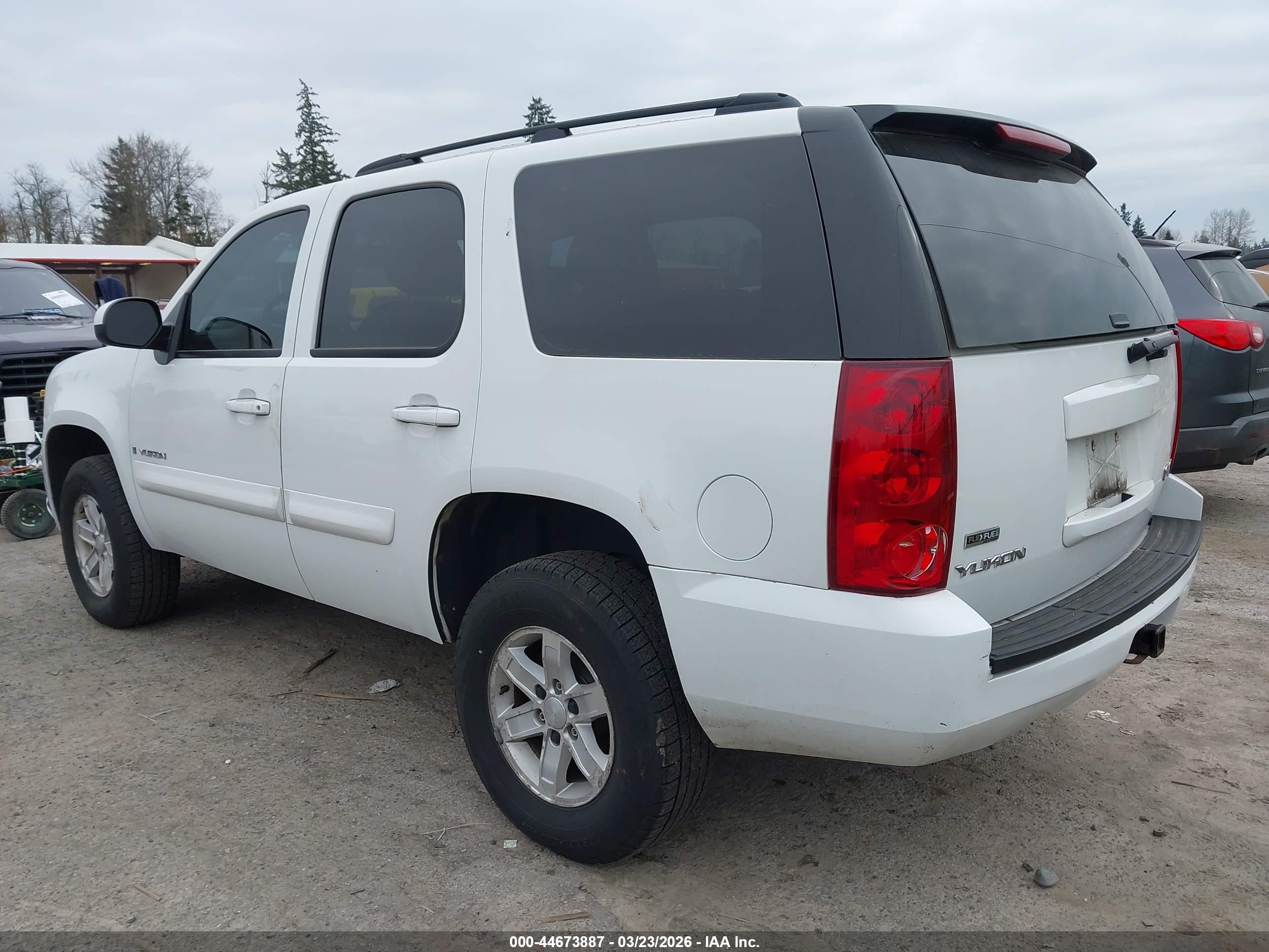 2008 Gmc Yukon Sle White vin: 1GKFK13088J180697