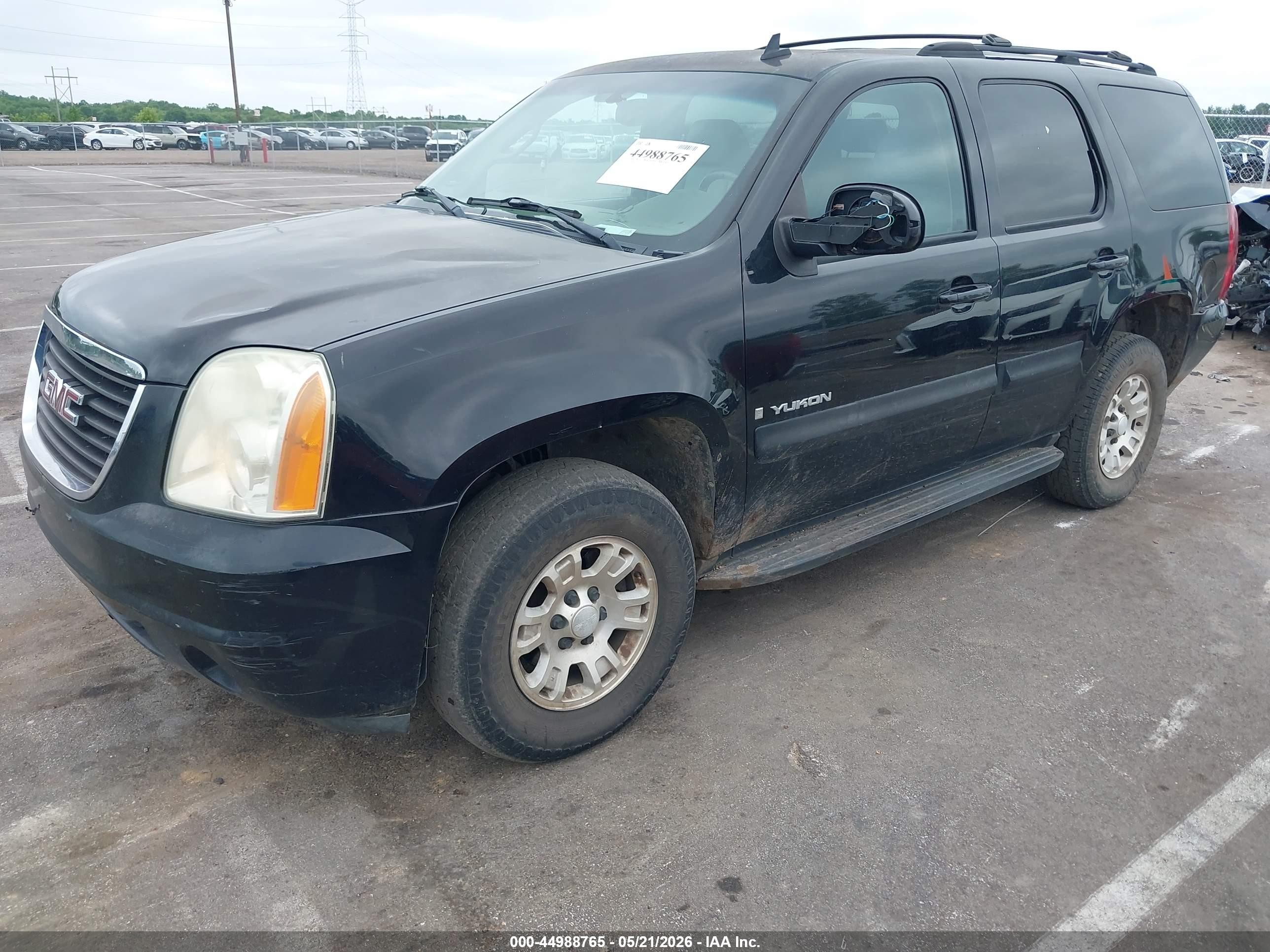 2007 Gmc Yukon Sle Black vin: 1GKFK13097R118421