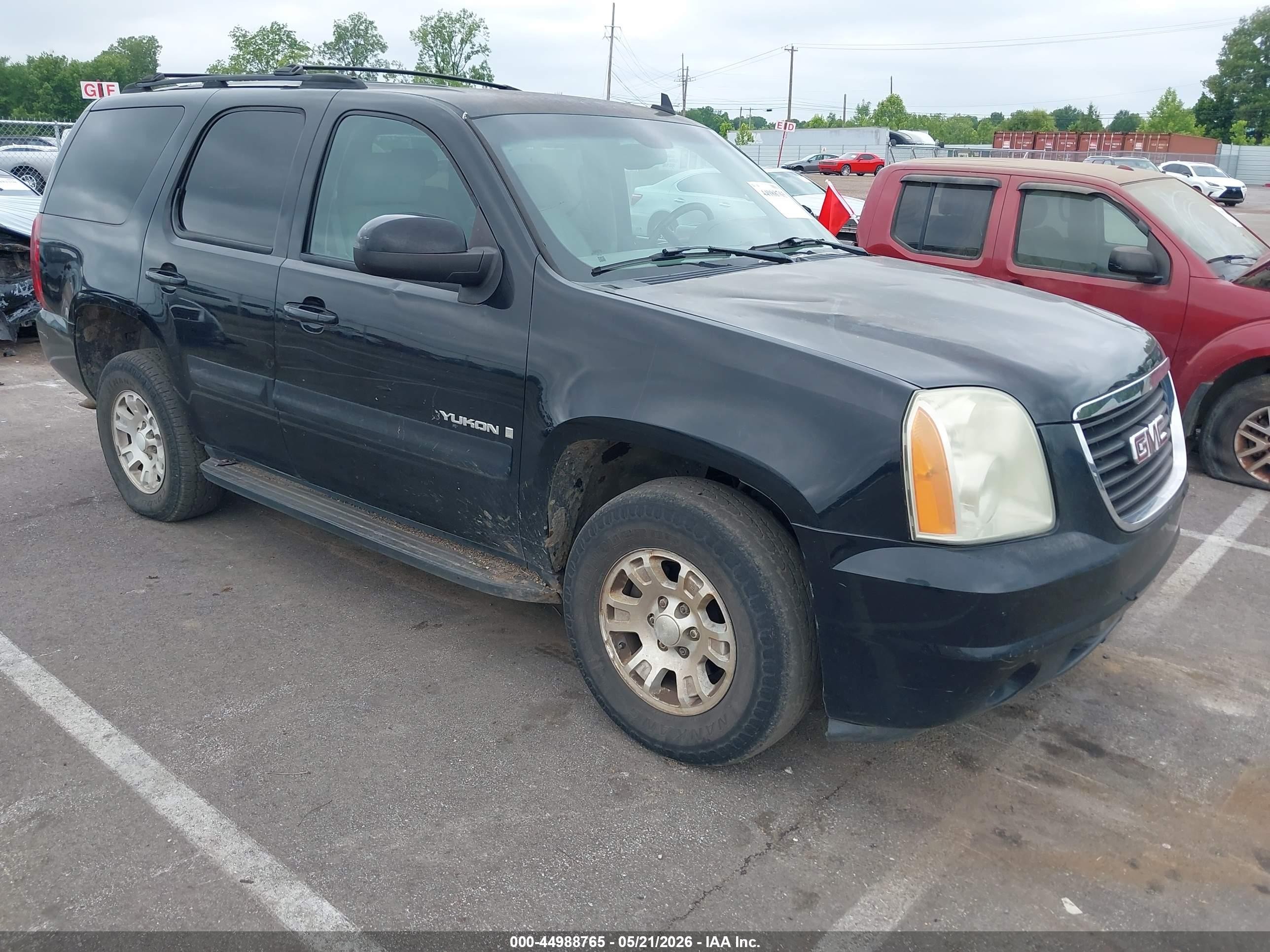 2007 Gmc Yukon Sle Black vin: 1GKFK13097R118421