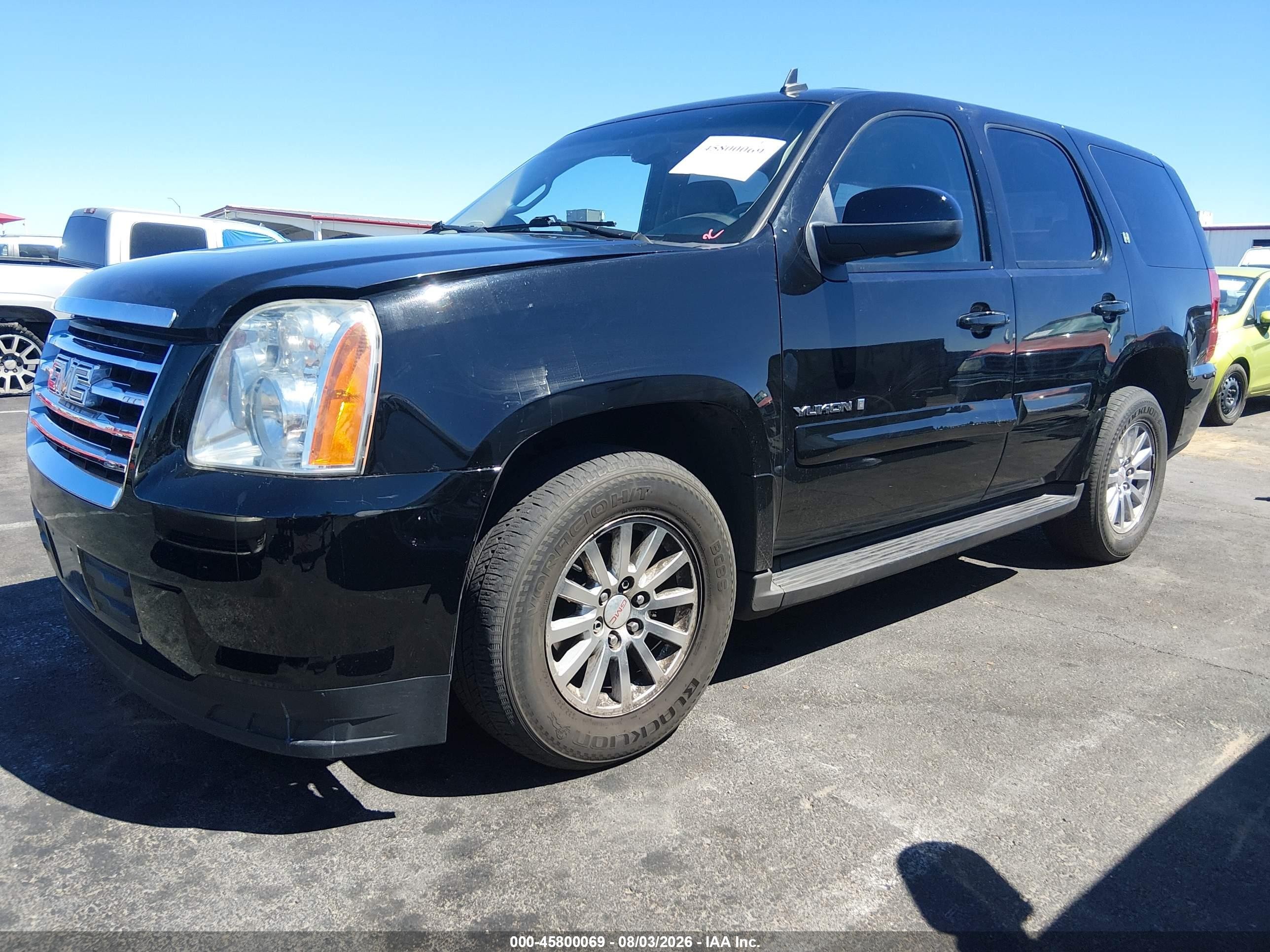 2009 Gmc Yukon Hybrid   Black vin: 1GKFK13549R105803