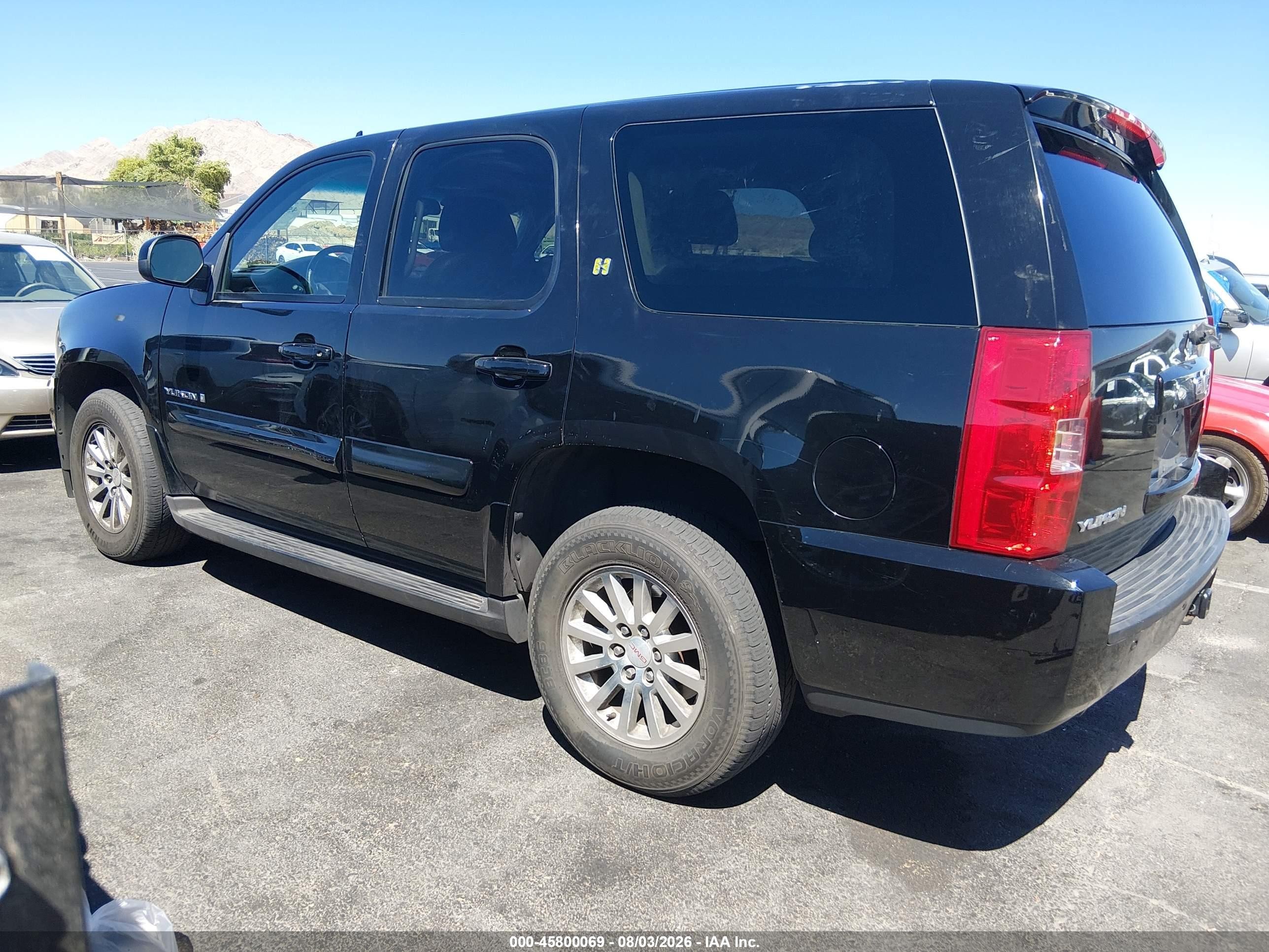2009 Gmc Yukon Hybrid   Black vin: 1GKFK13549R105803