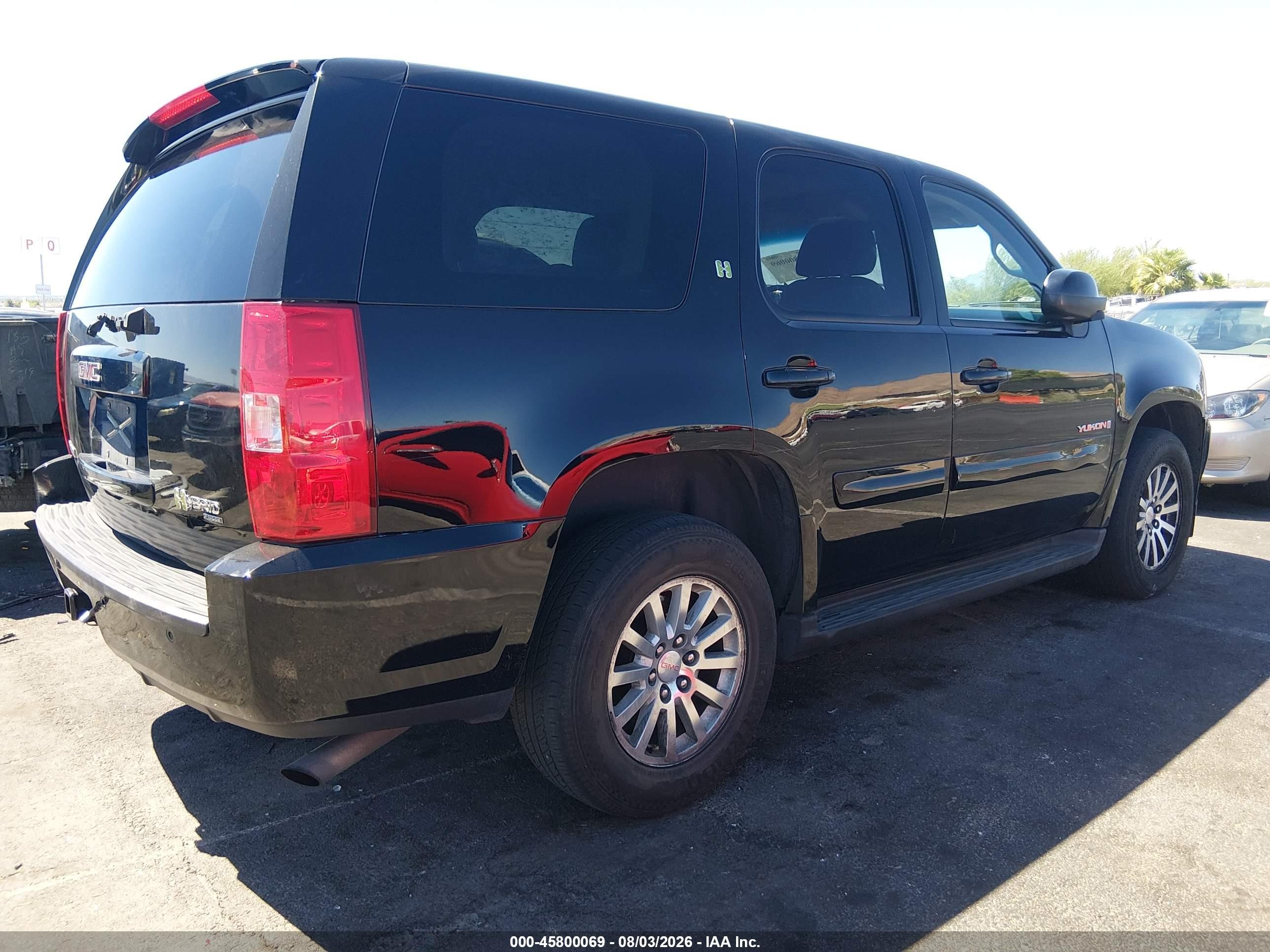 2009 Gmc Yukon Hybrid   Black vin: 1GKFK13549R105803