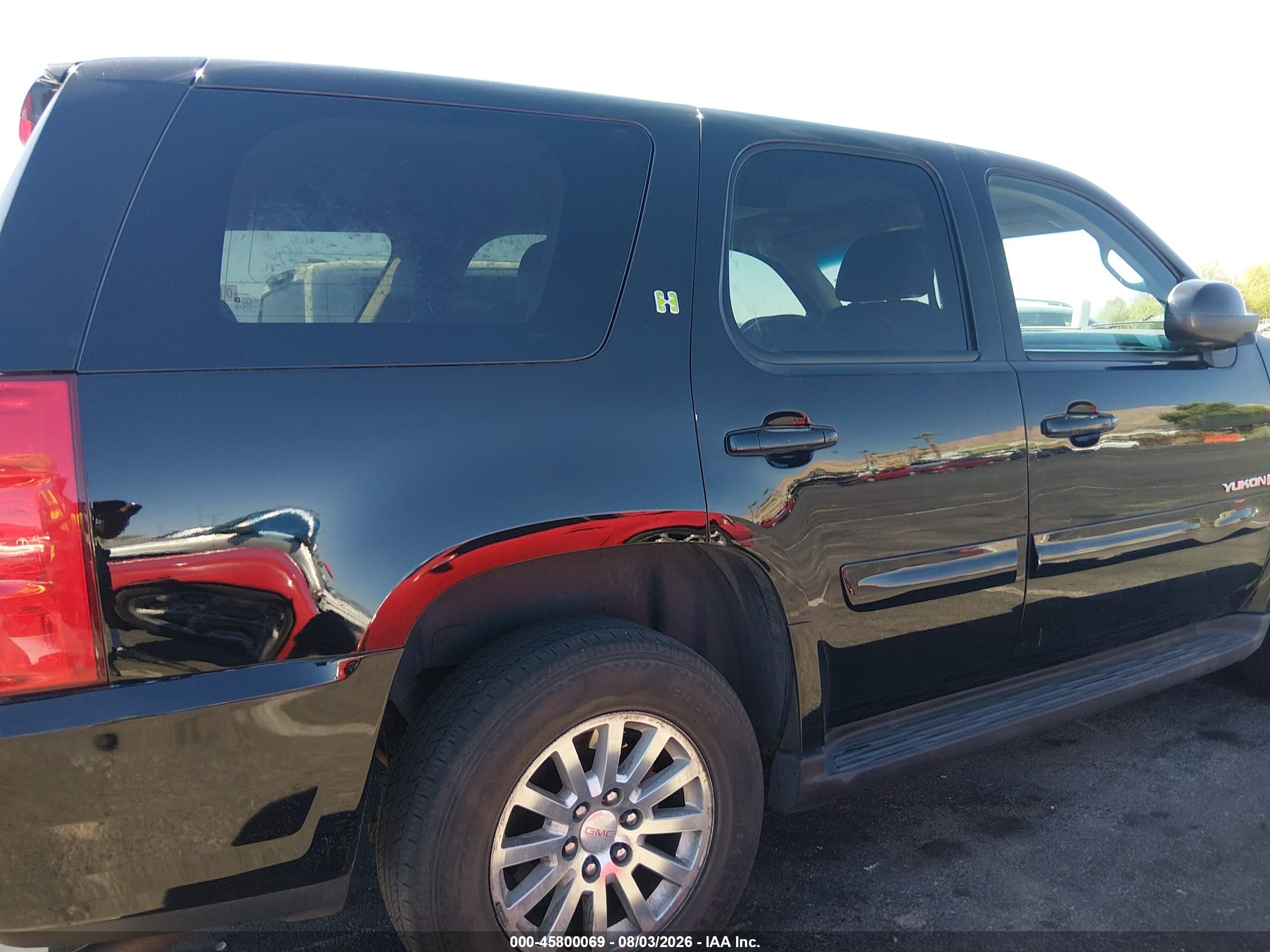 2009 Gmc Yukon Hybrid   Black vin: 1GKFK13549R105803