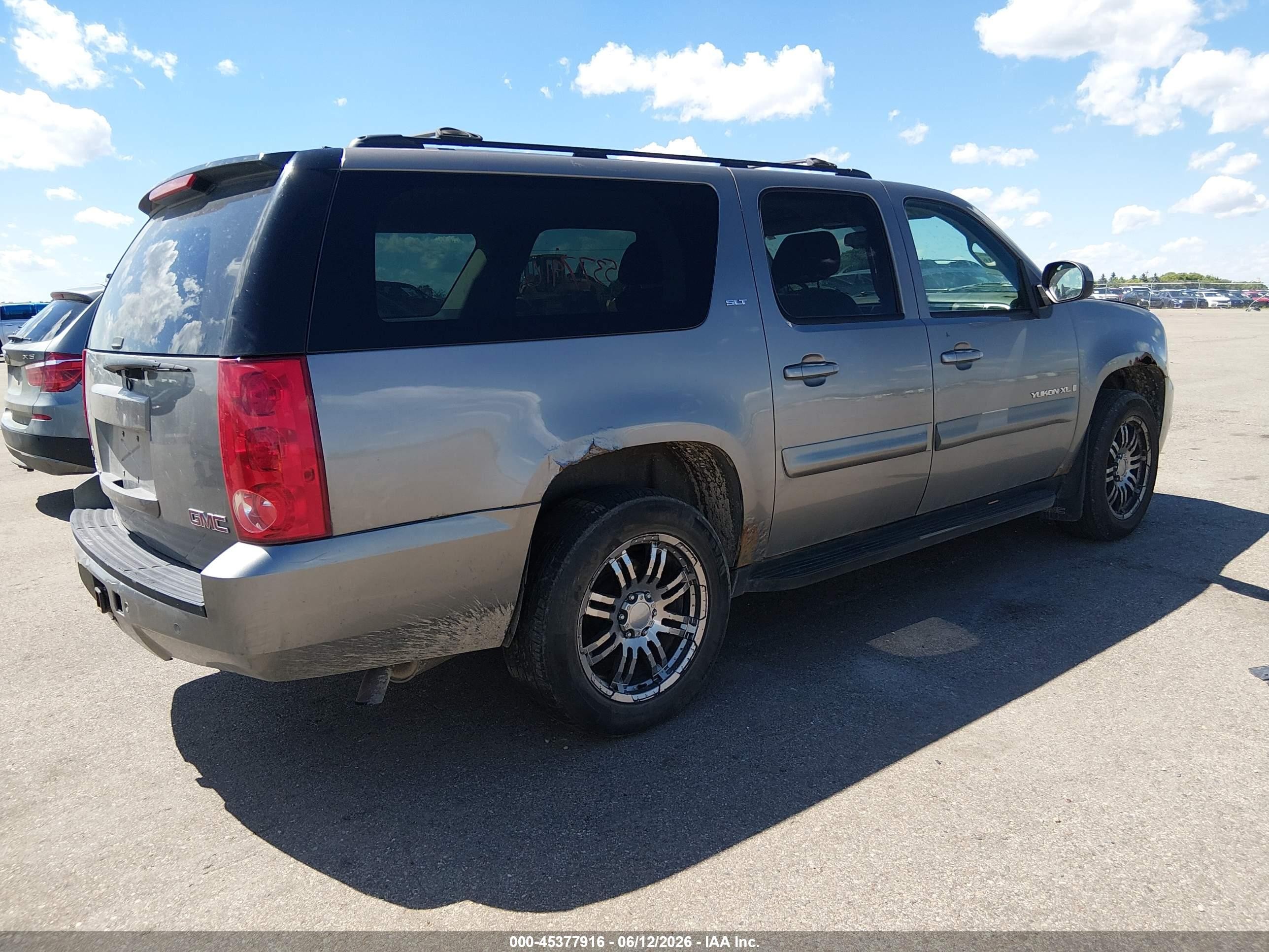 2007 Gmc Yukon Xl Slt Gray vin: 1GKFK16337J352851