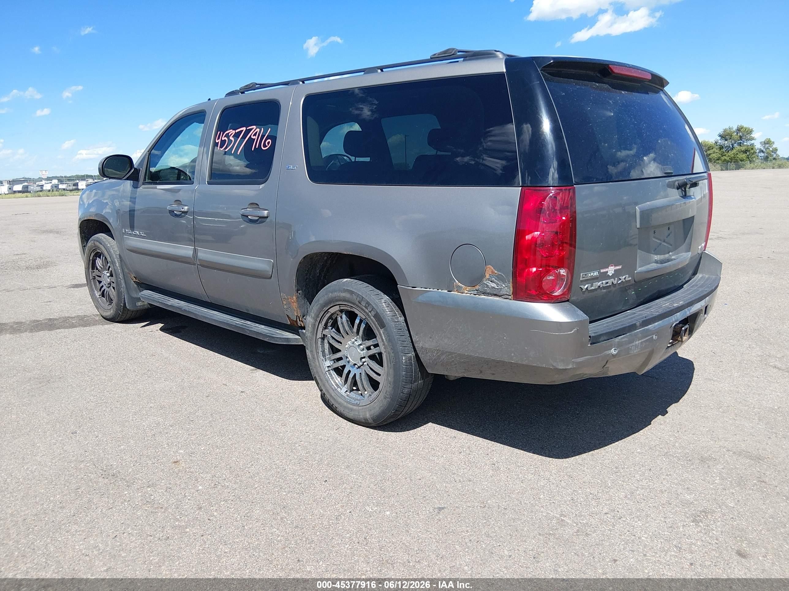 2007 Gmc Yukon Xl Slt Gray vin: 1GKFK16337J352851
