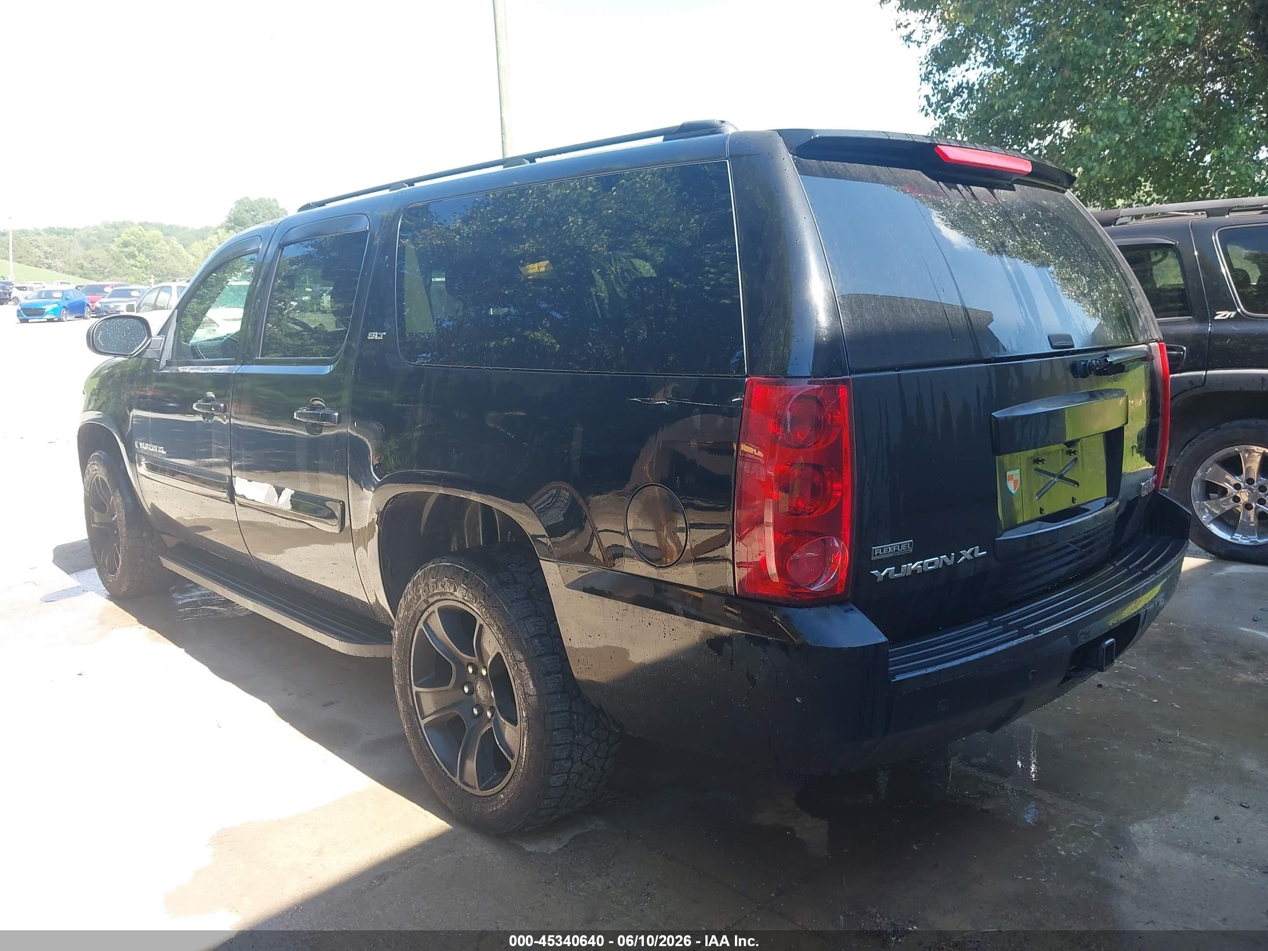 2007 Gmc Yukon Xl Slt Black vin: 1GKFK16367J355131