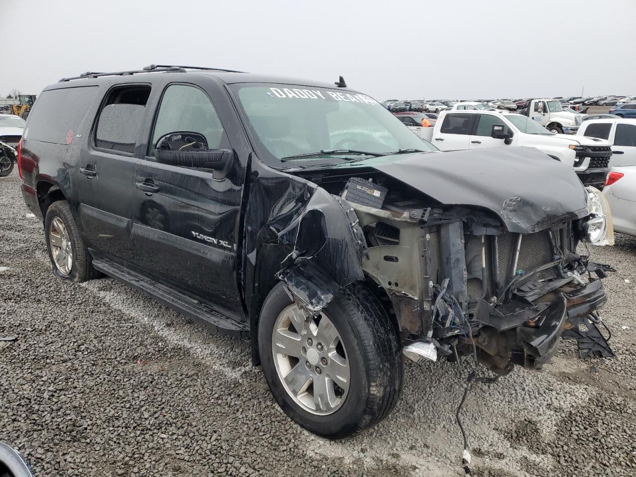 2007 Gmc Yukon Xl K1500 Black vin: 1GKFK16377J293125