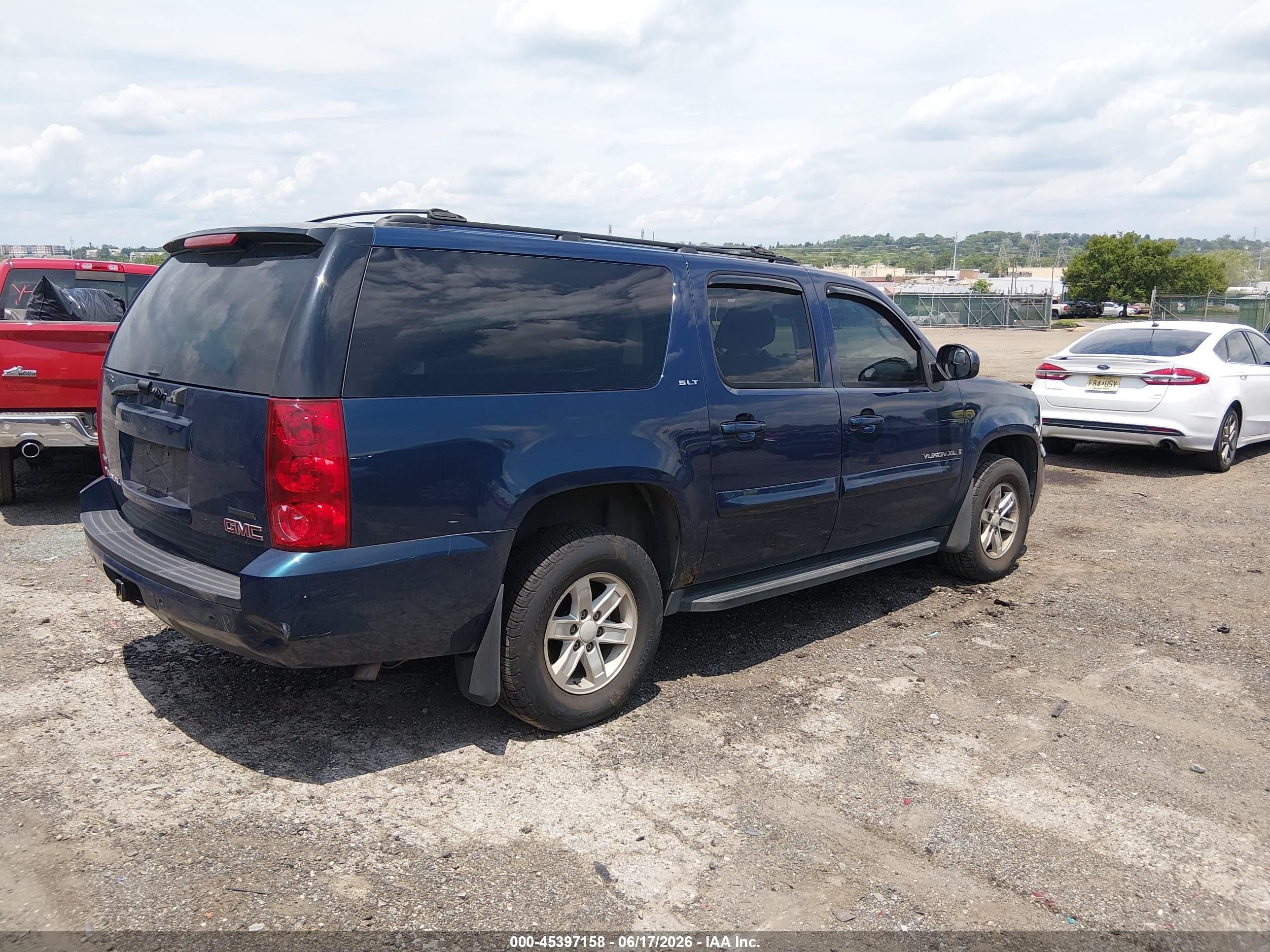 2007 Gmc Yukon Xl Slt Blue vin: 1GKFK16377J302809