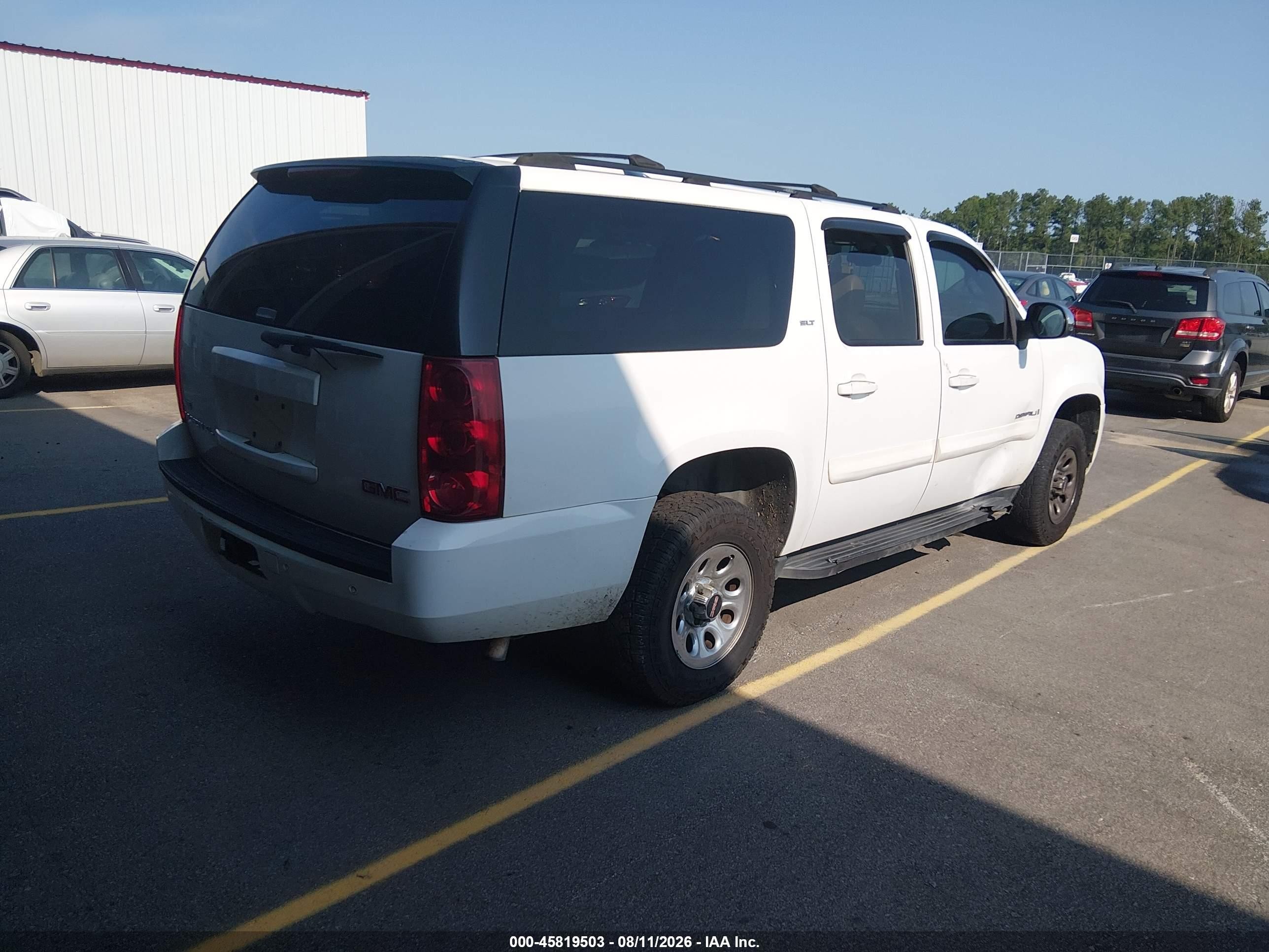 2007 Gmc Yukon Xl 1500 Slt White vin: 1GKFK16377R265648