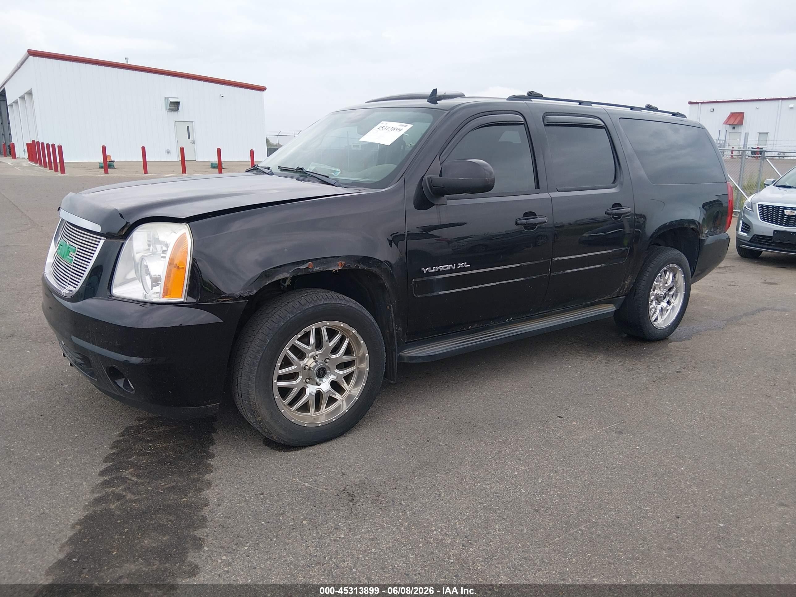 2008 Gmc Yukon Xl 1500 Slt Black vin: 1GKFK16378R253601