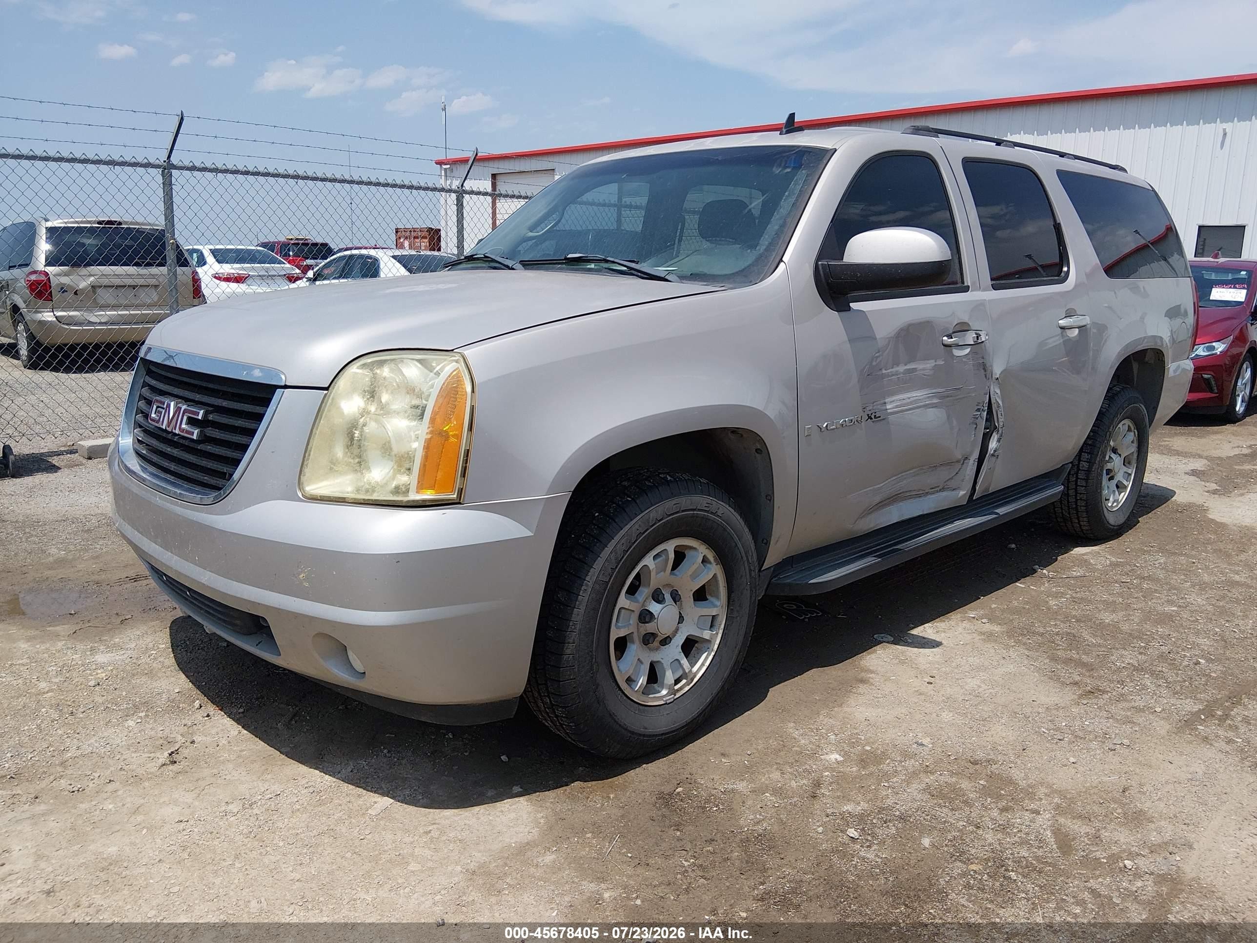 2007 Gmc Yukon Xl Slt Gray vin: 1GKFK16387J176105