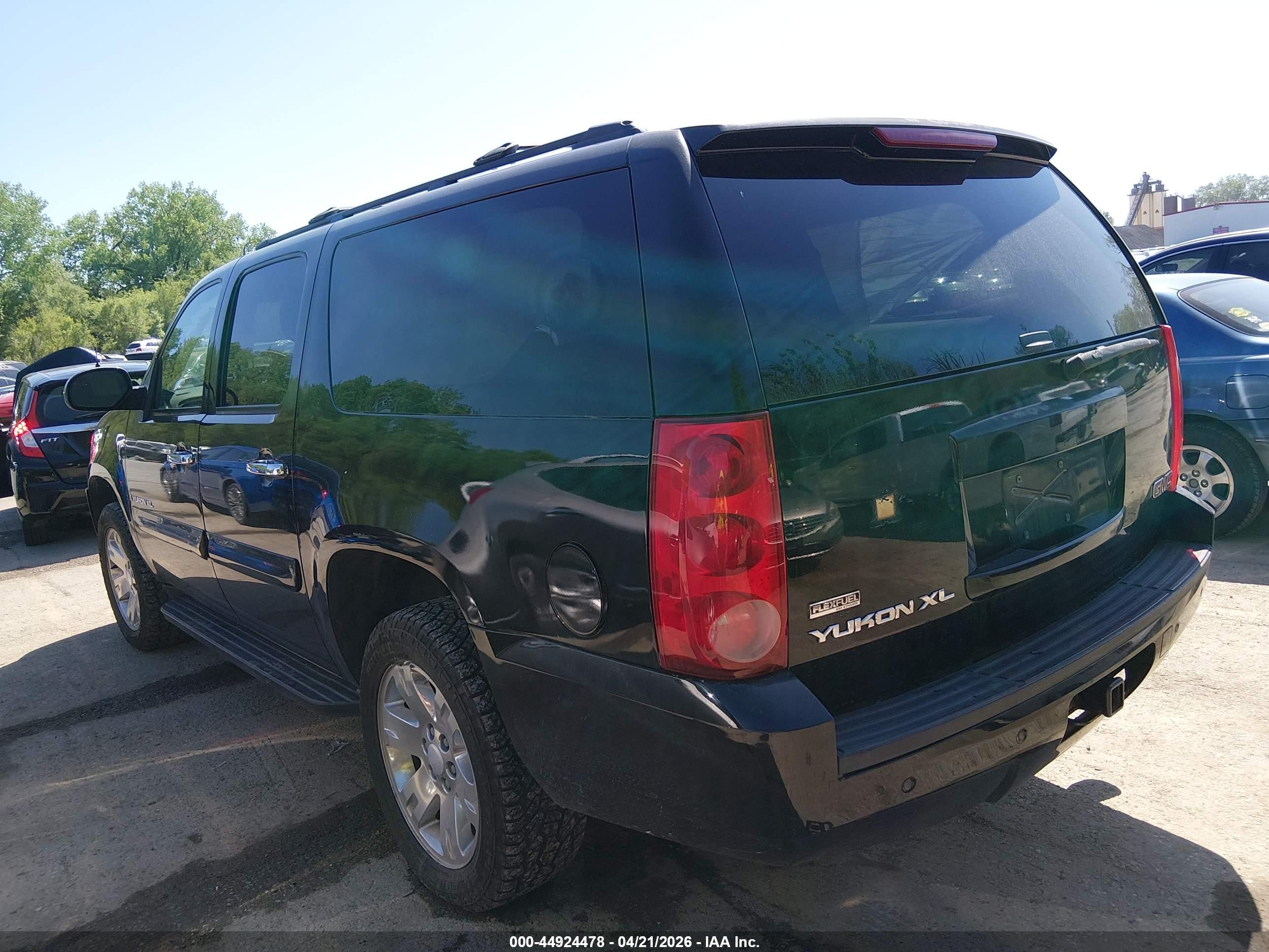 2008 Gmc Yukon Xl 1500 Slt Black vin: 1GKFK16388R162482