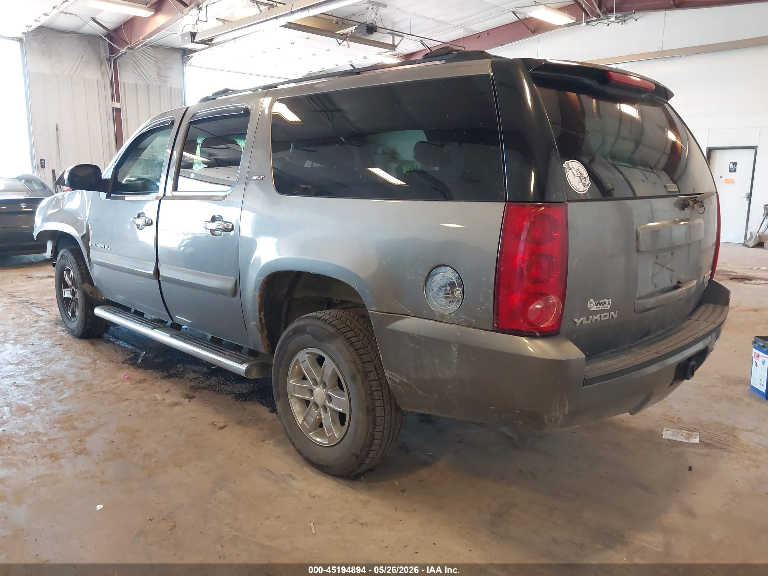 2007 Gmc Yukon Xl 1500 Slt Gray vin: 1GKFK163X7J239060