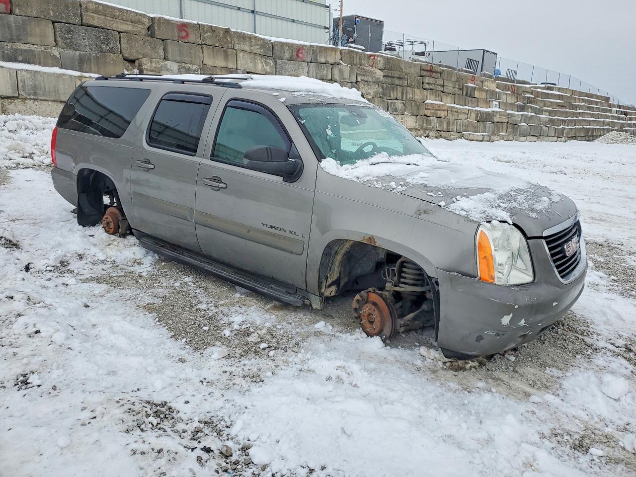 2008 Gmc Yukon Xl K1500 Gray vin: 1GKFK163X8R145635