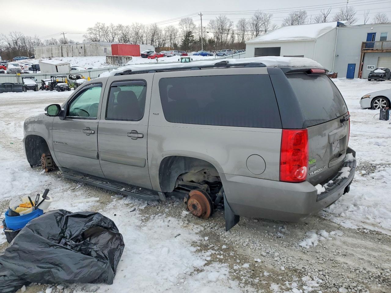 2008 Gmc Yukon Xl K1500 Gray vin: 1GKFK163X8R145635